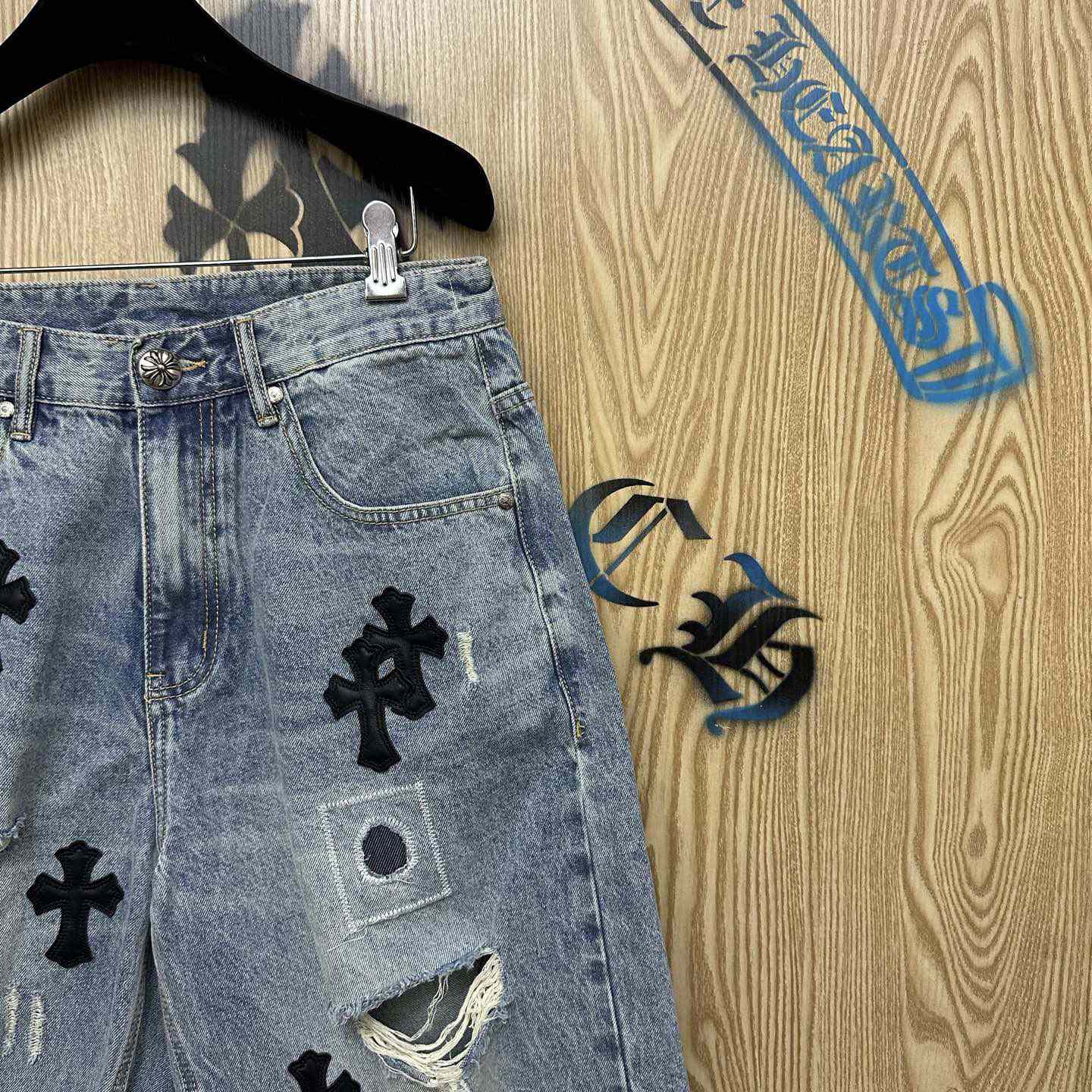 Chrome Hearts Denim Shorts - DesignerGu