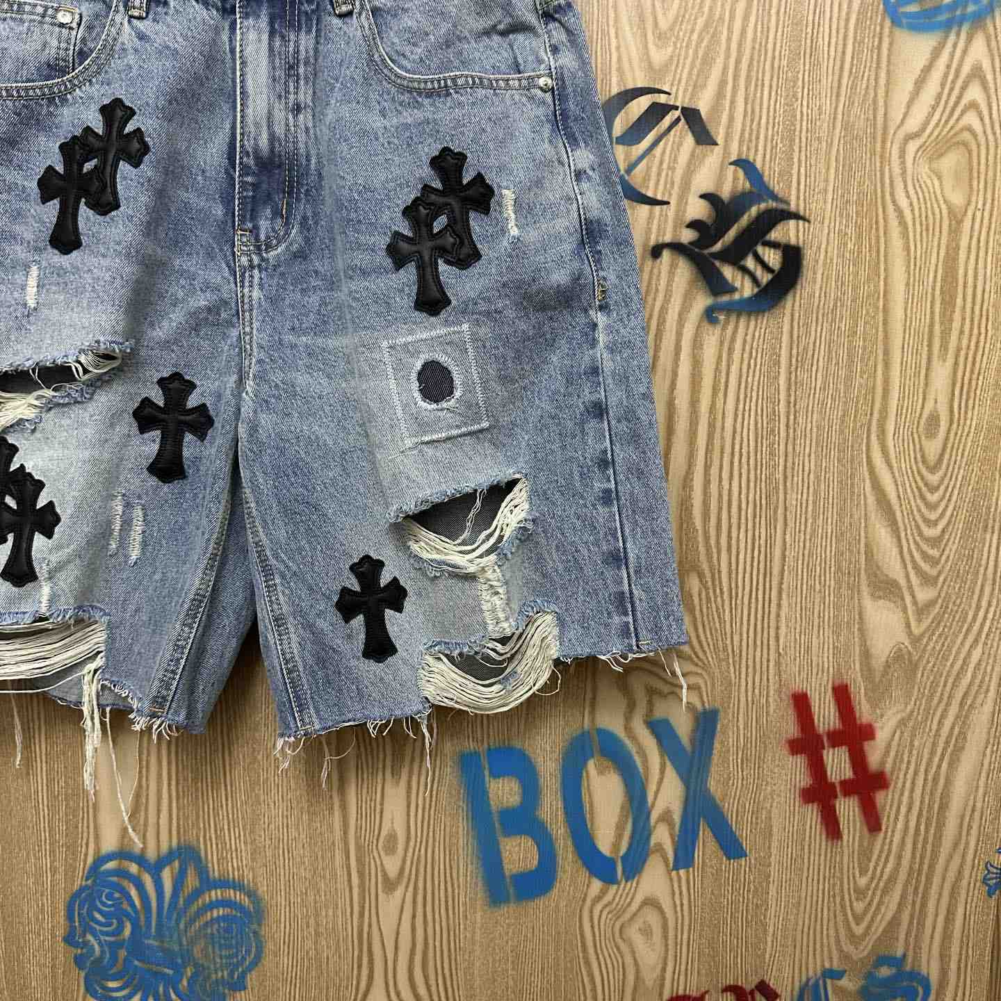 Chrome Hearts Denim Shorts - DesignerGu