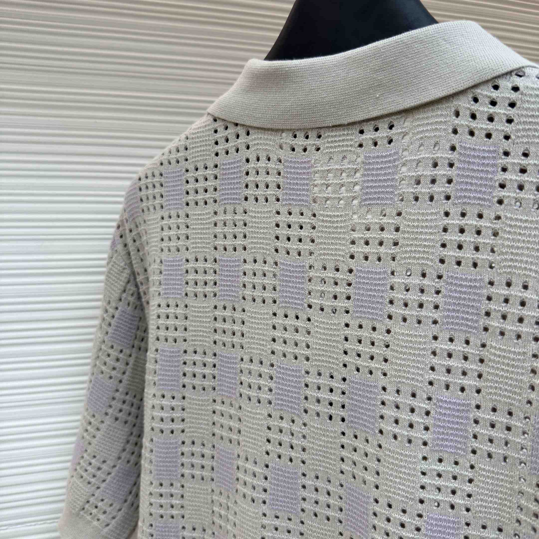 Louis Vuitton Tweedy Jacquard Short-Sleeved Shirt 1AKOVI - DesignerGu