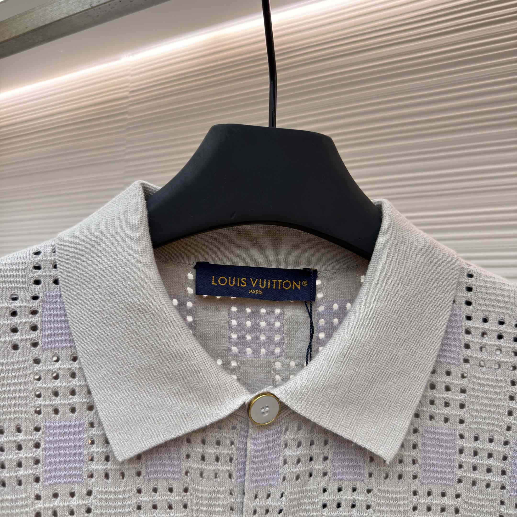 Louis Vuitton Tweedy Jacquard Short-Sleeved Shirt 1AKOVI - DesignerGu