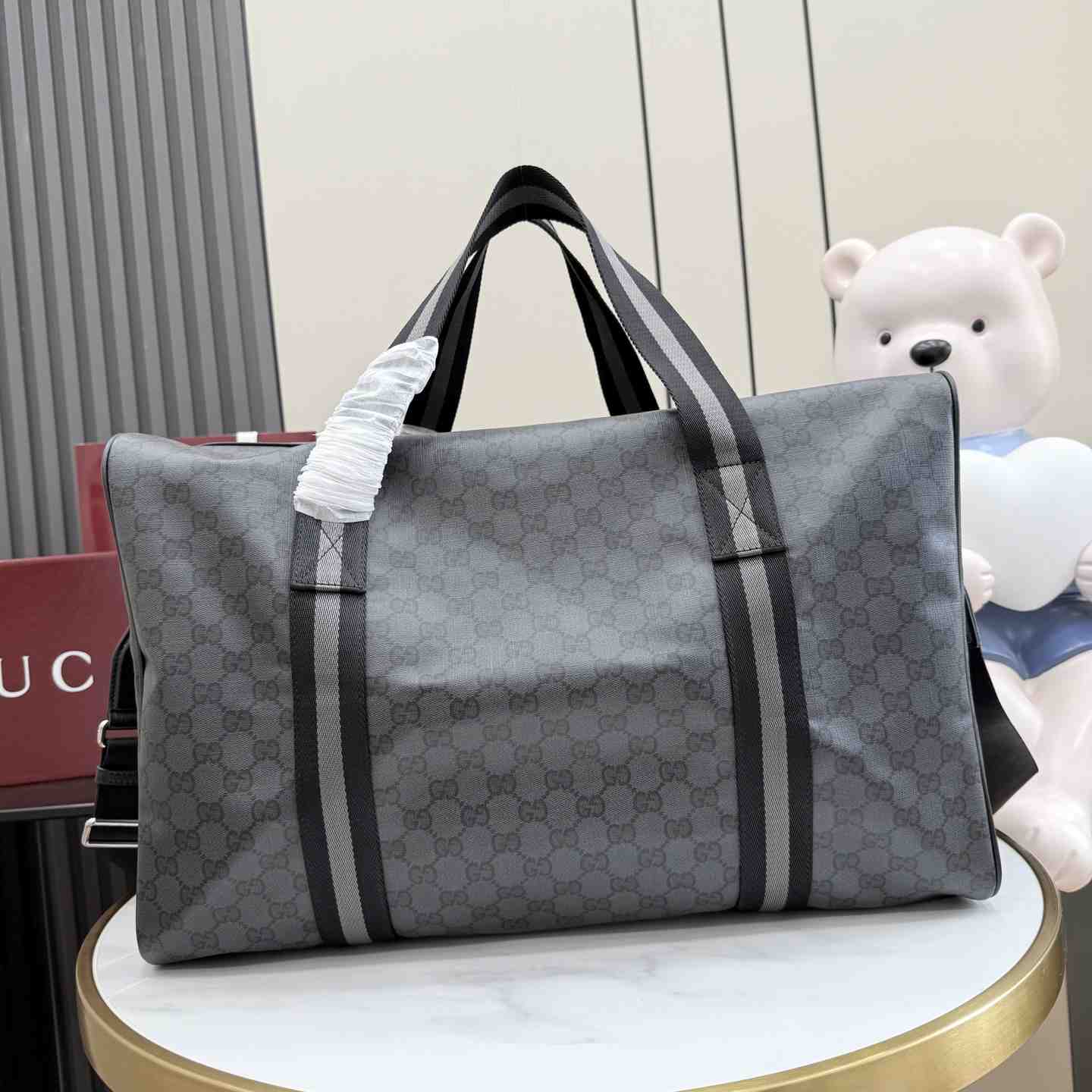 Gucci Medium Duffle Bag With Web A00BC5 - DesignerGu
