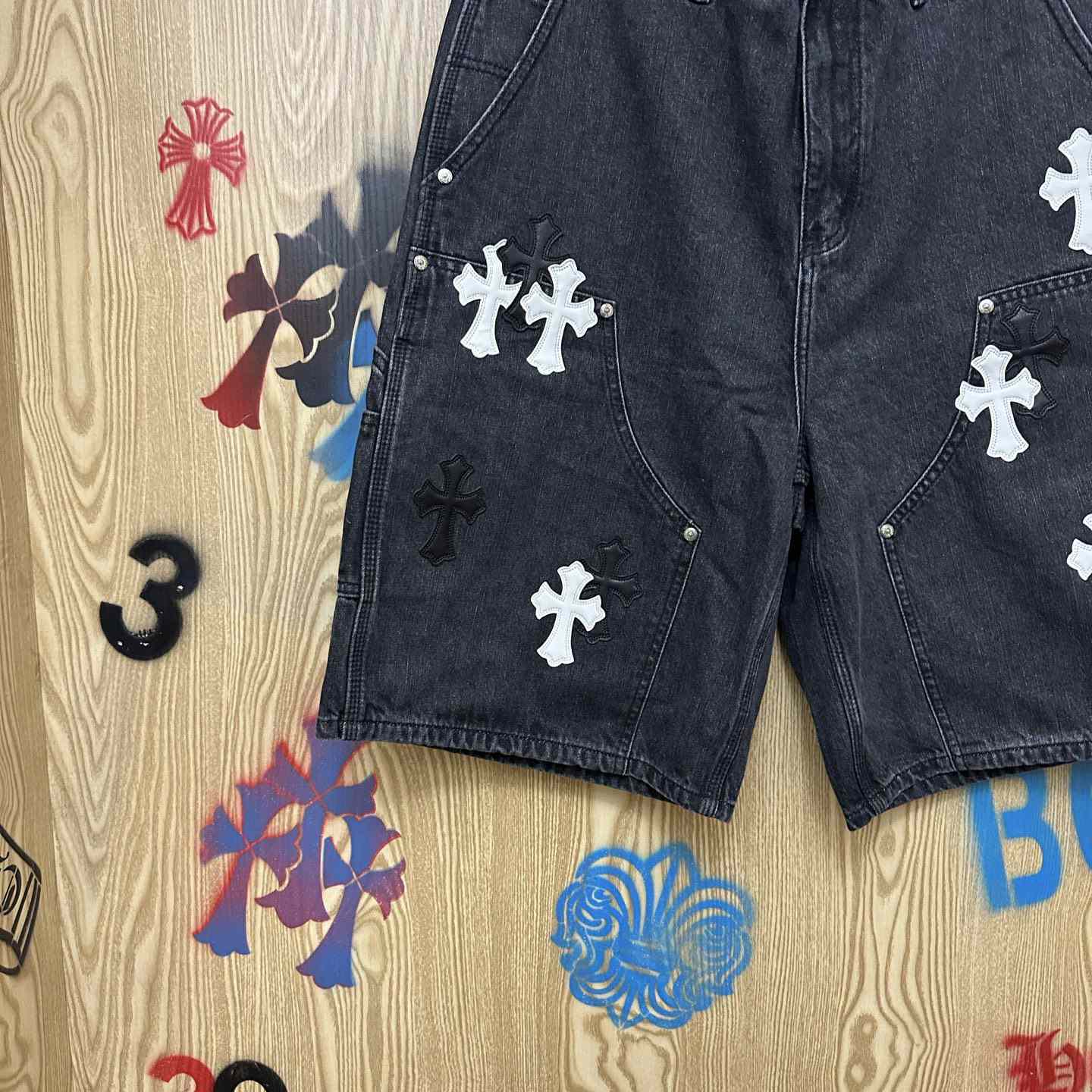 Chrome Hearts Denim Shorts - DesignerGu
