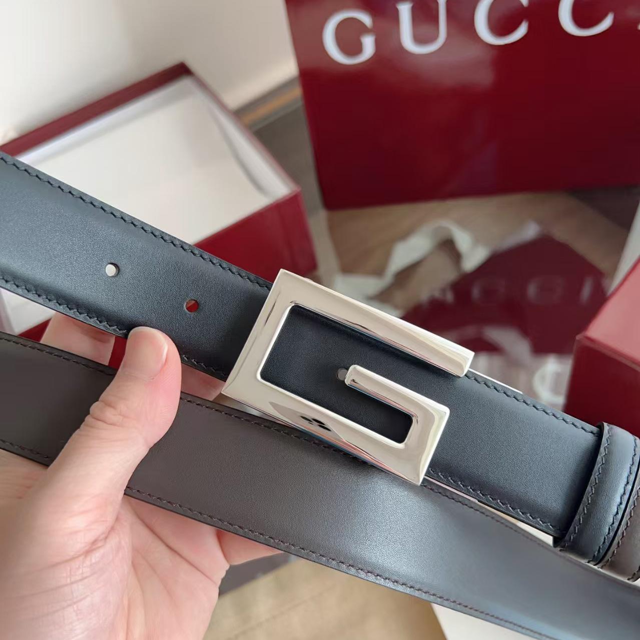 Gucci Reversible Belt With Square G Buckle - DesignerGu