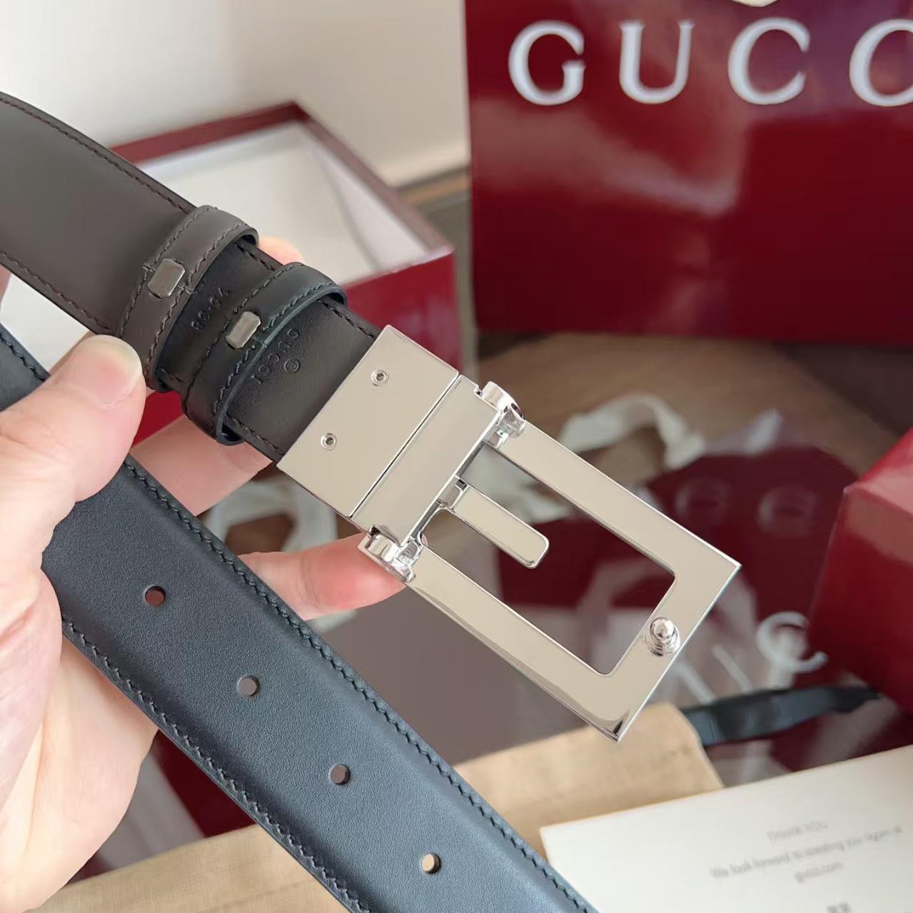 Gucci Reversible Belt With Square G Buckle - DesignerGu