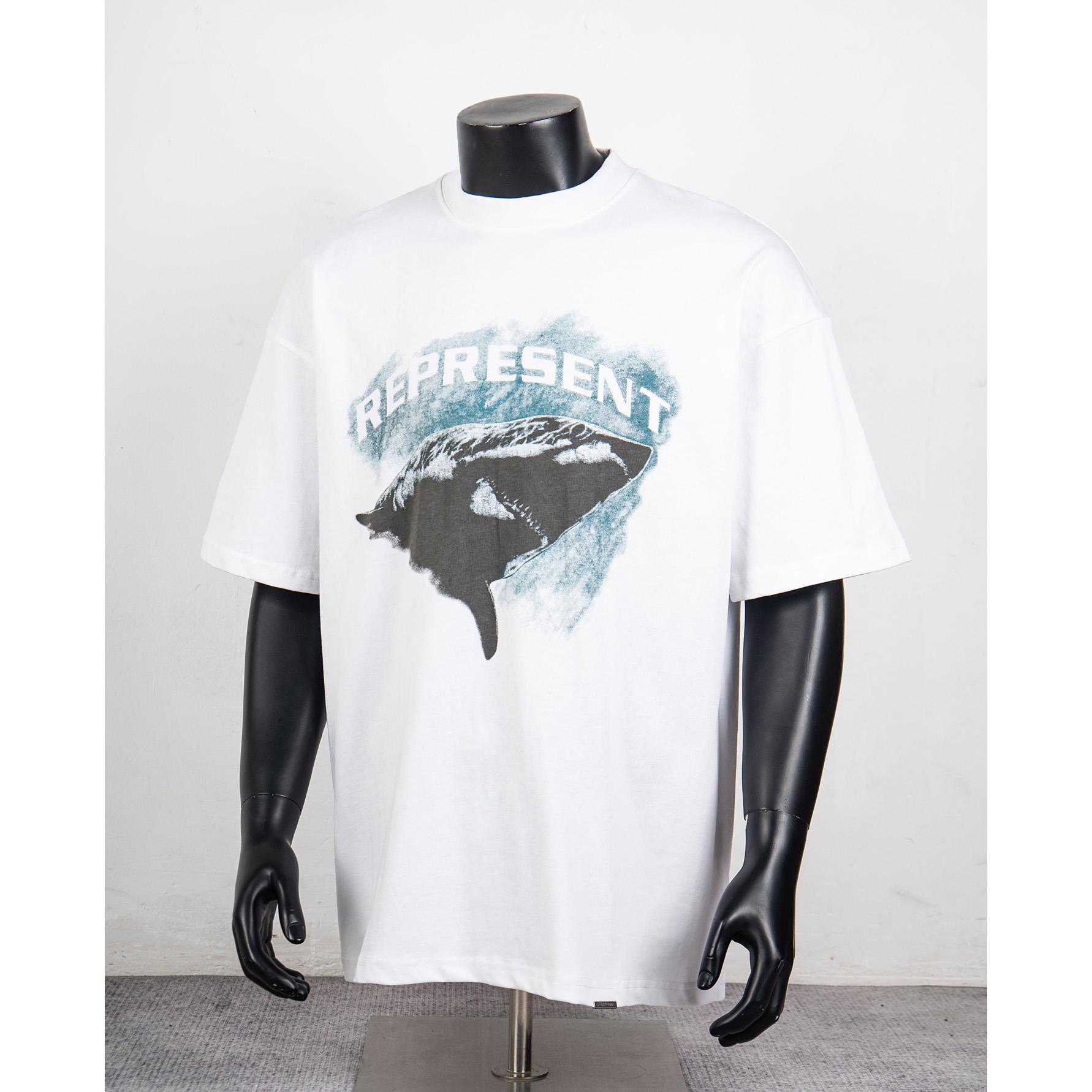 Represent Shark T-Shirt In Vintage - DesignerGu