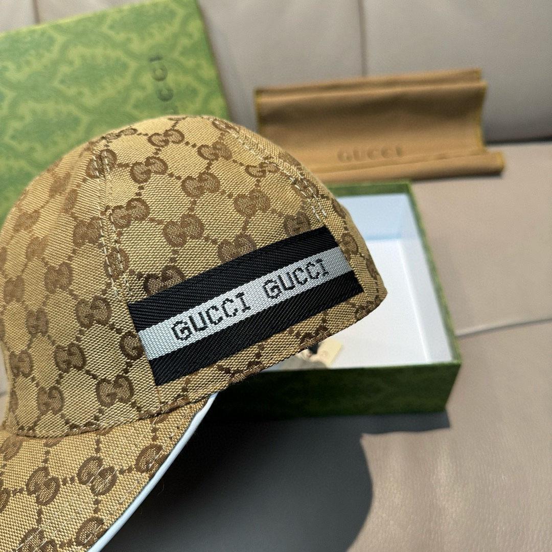 Gucci GG Cotton Canvas Baseball Hat - DesignerGu