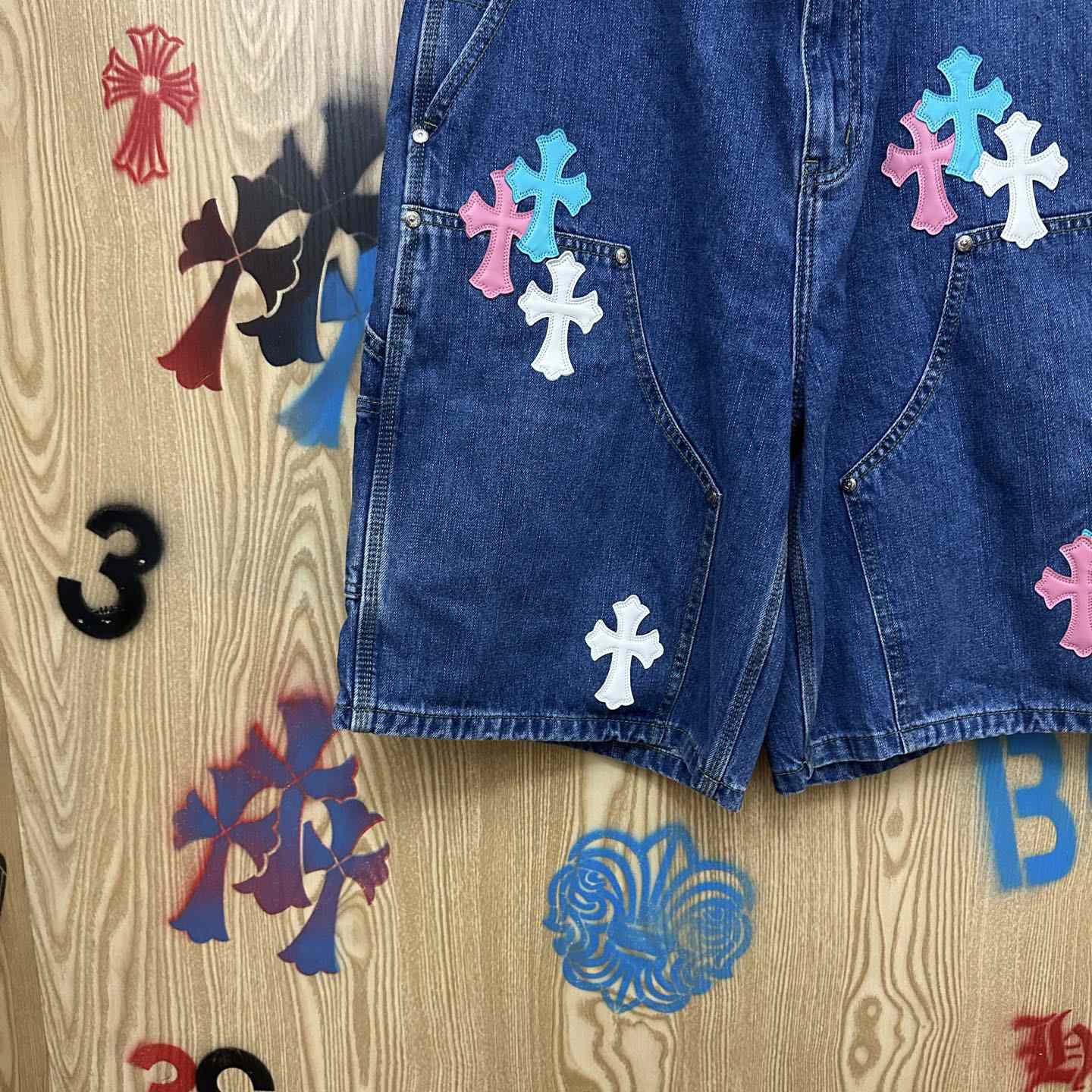 Chrome Hearts Denim Shorts - DesignerGu