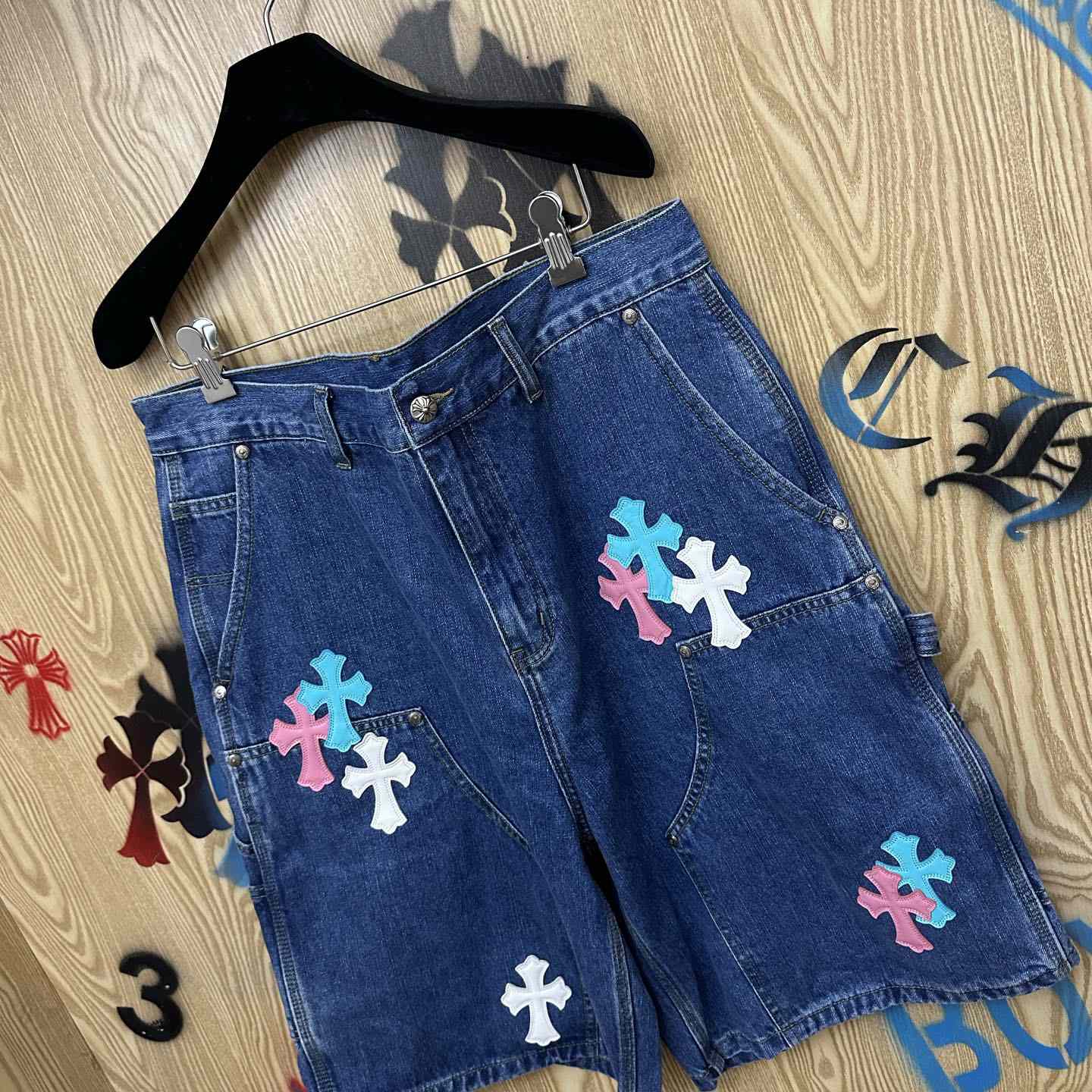 Chrome Hearts Denim Shorts - DesignerGu