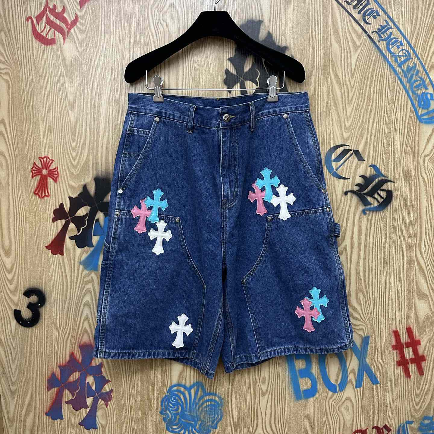 Chrome Hearts Denim Shorts - DesignerGu