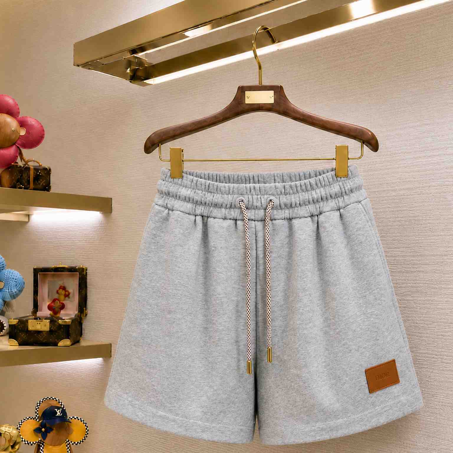 Miu Miu Gray Jersey Shorts - DesignerGu