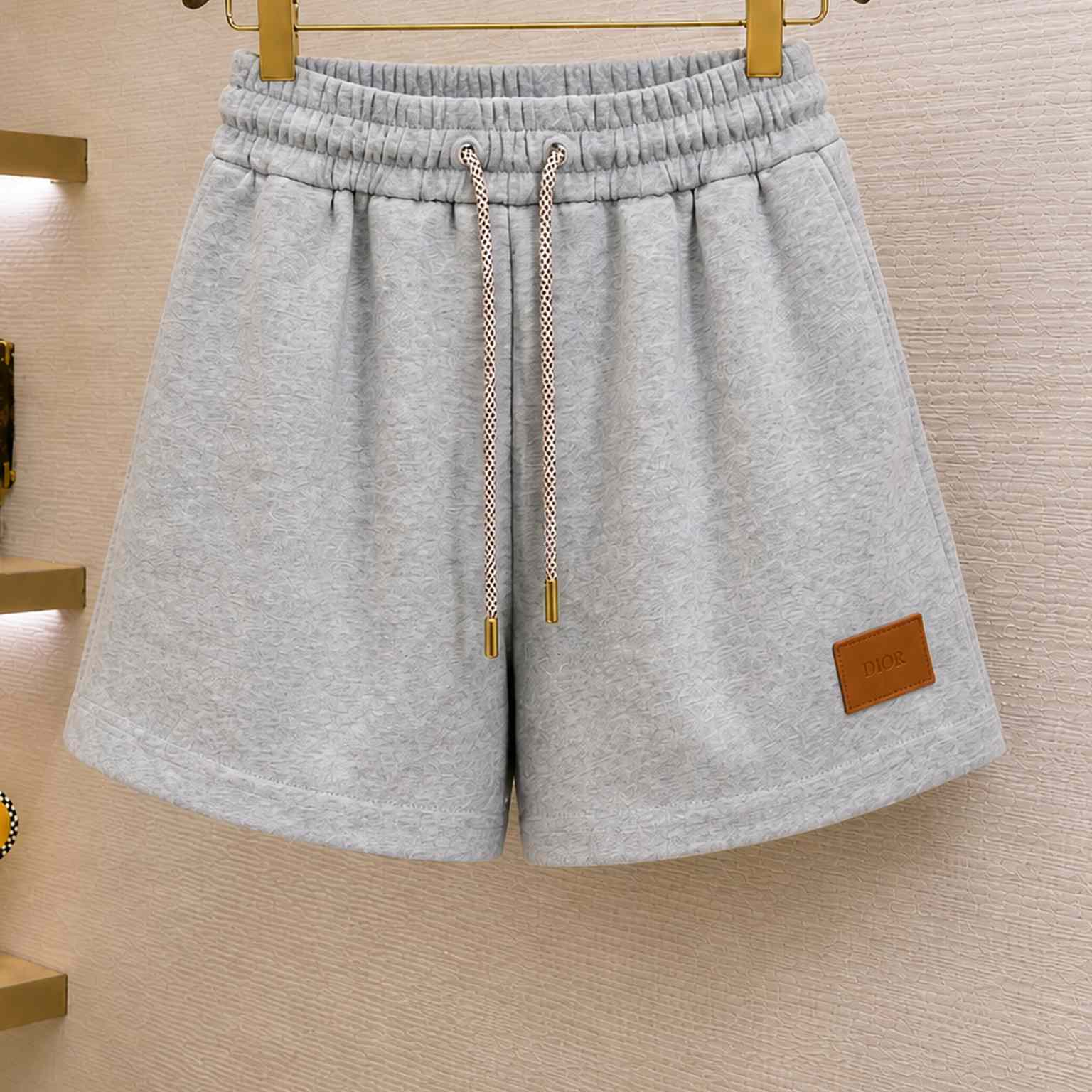 Miu Miu Gray Jersey Shorts - DesignerGu