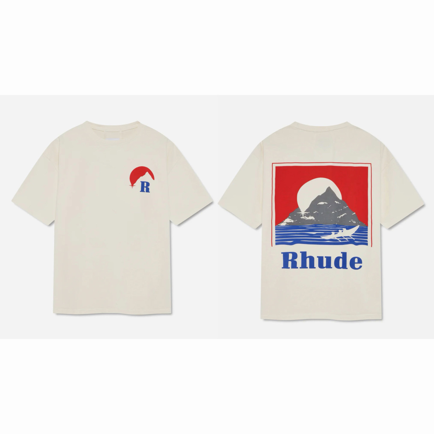 Rhude Moonlight Regatta Tee  - DesignerGu