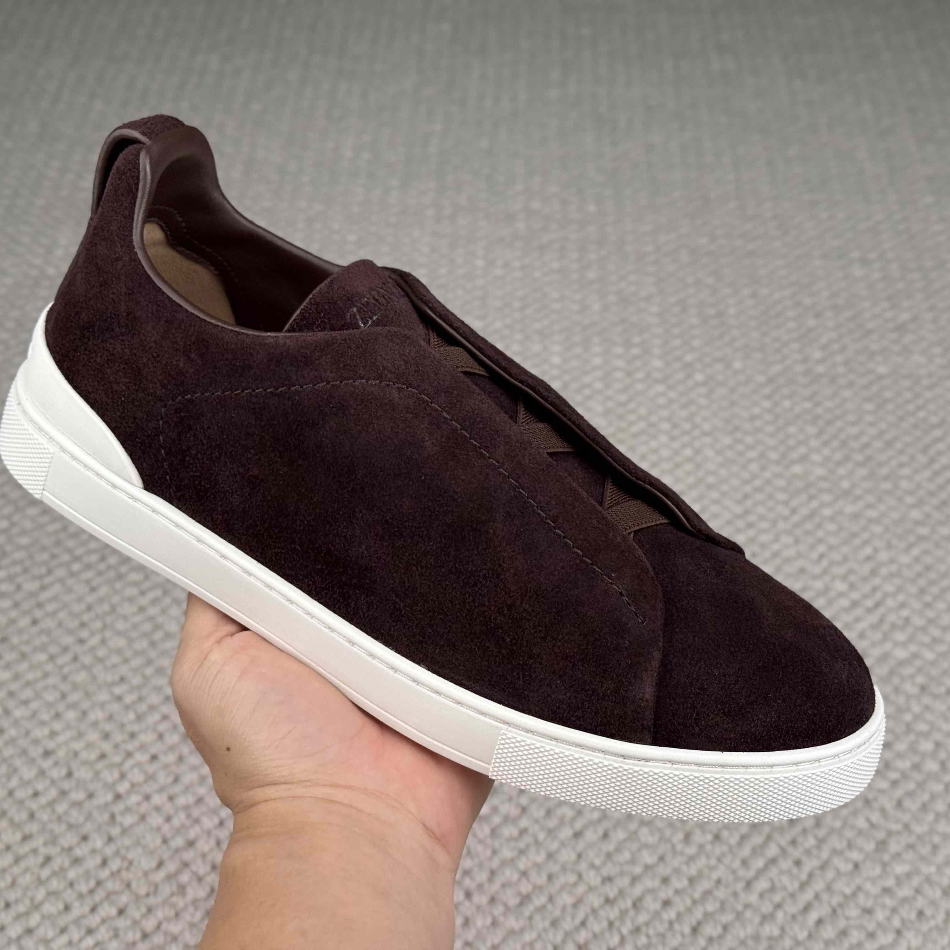 Zegna Triple Stitch Calfskin Sneaker - DesignerGu