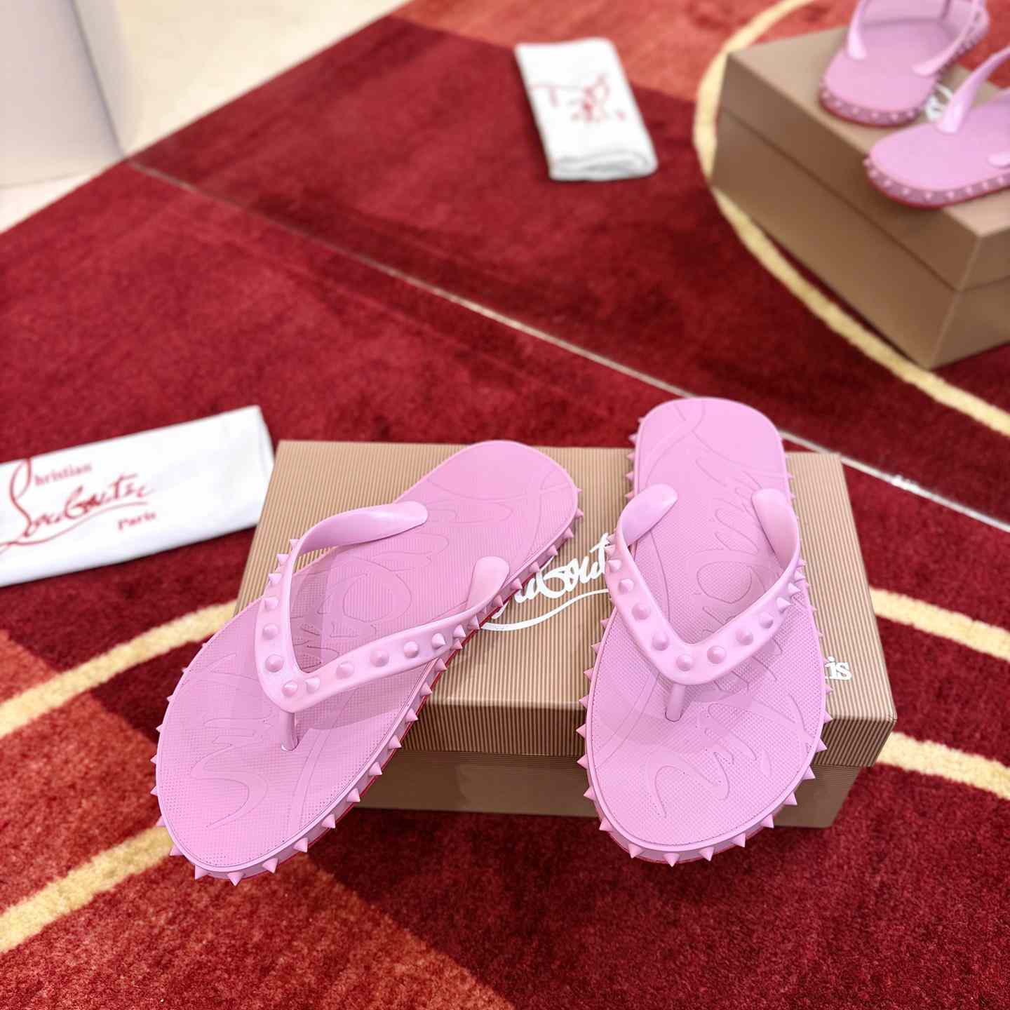 Christian Louboutin Super Loubi Flip Flops - DesignerGu