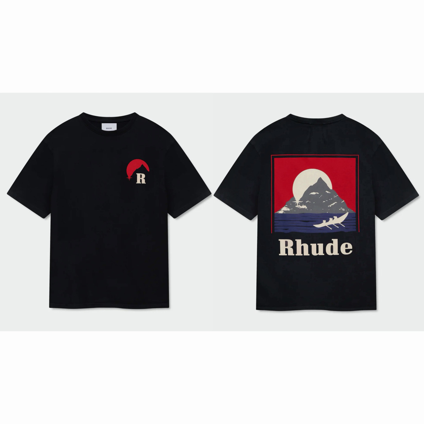 Rhude Moonlight Regatta Tee  - DesignerGu