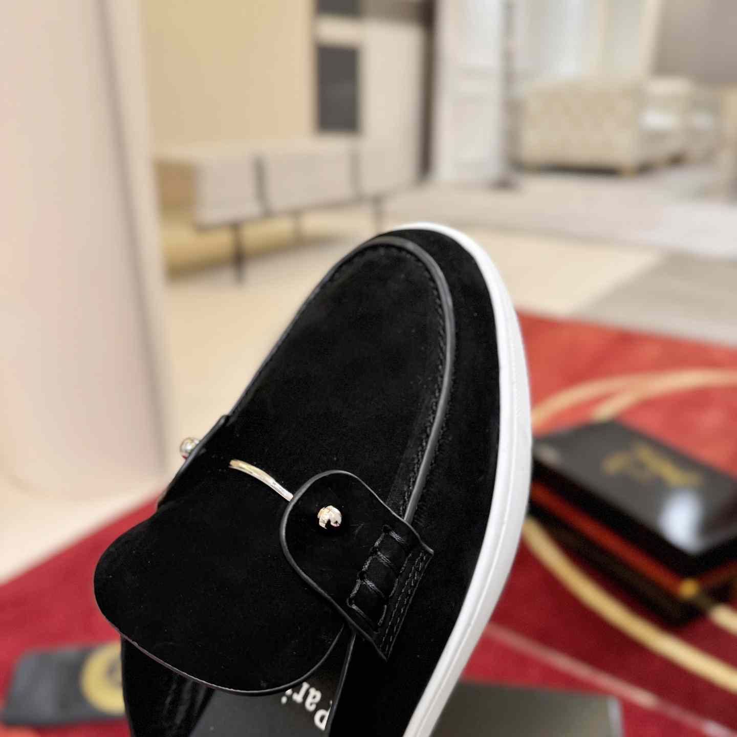 Christian Louboutin Chanme Donna Leather Boat Shoe Mules - DesignerGu