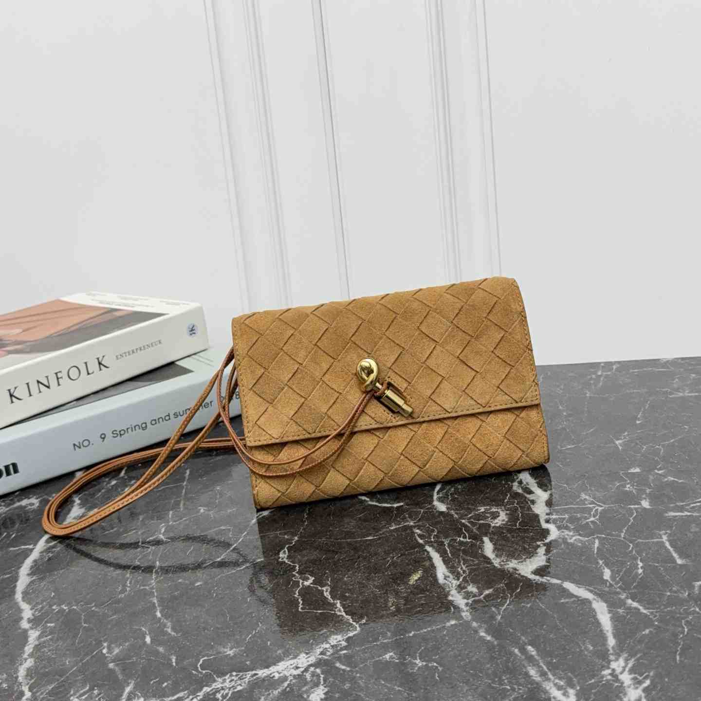Bottega Veneta Andiamo Pouch On Strap - DesignerGu