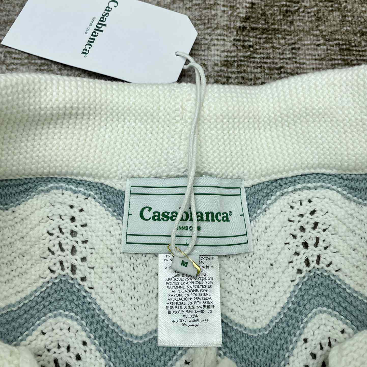 Casablanca Wavy Gradient Crochet Shorts D0036 - DesignerGu