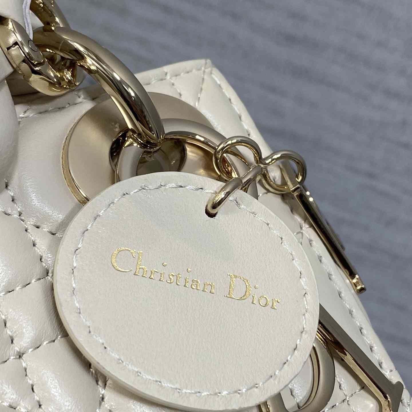 Dior Mini Lady Dior Bag With Chain - DesignerGu