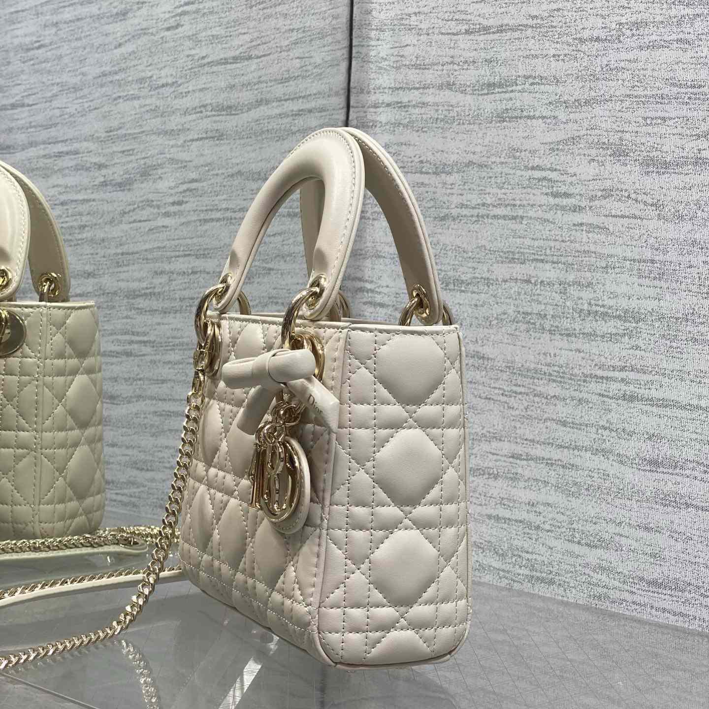 Dior Mini Lady Dior Bag With Chain - DesignerGu
