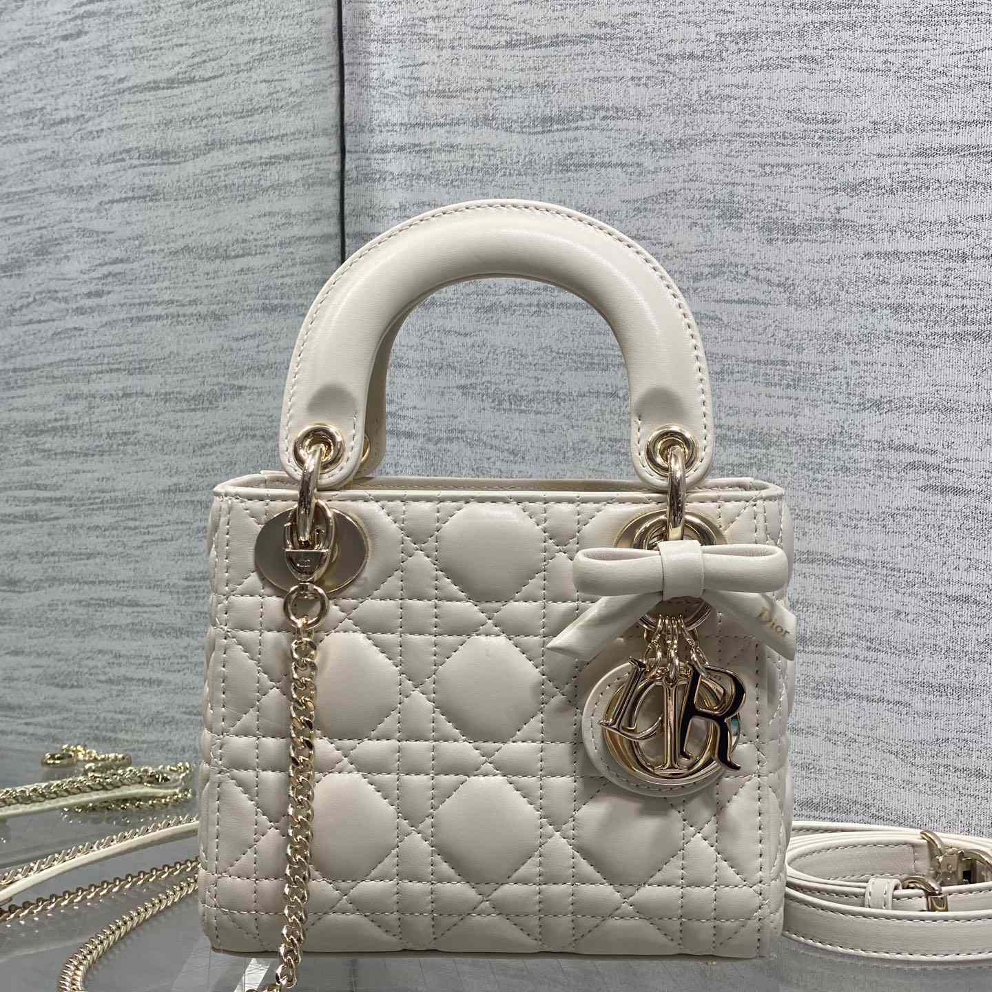Dior Mini Lady Dior Bag With Chain - DesignerGu