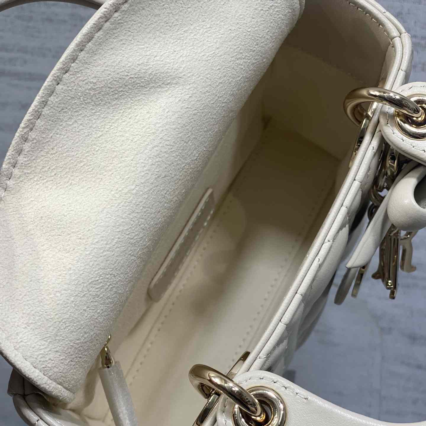 Dior Mini Lady Dior Bag With Chain - DesignerGu