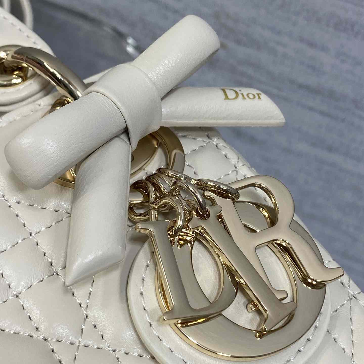 Dior Mini Lady Dior Bag With Chain - DesignerGu
