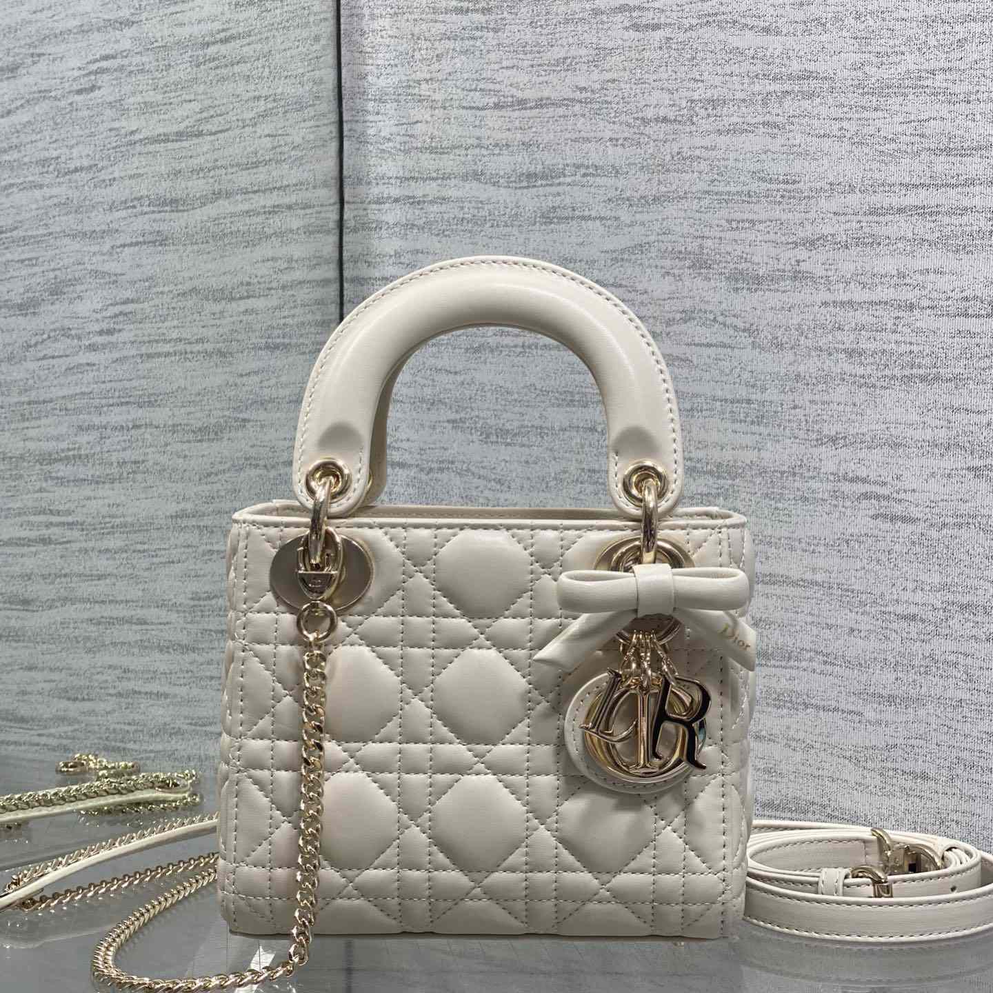 Dior Mini Lady Dior Bag With Chain - DesignerGu