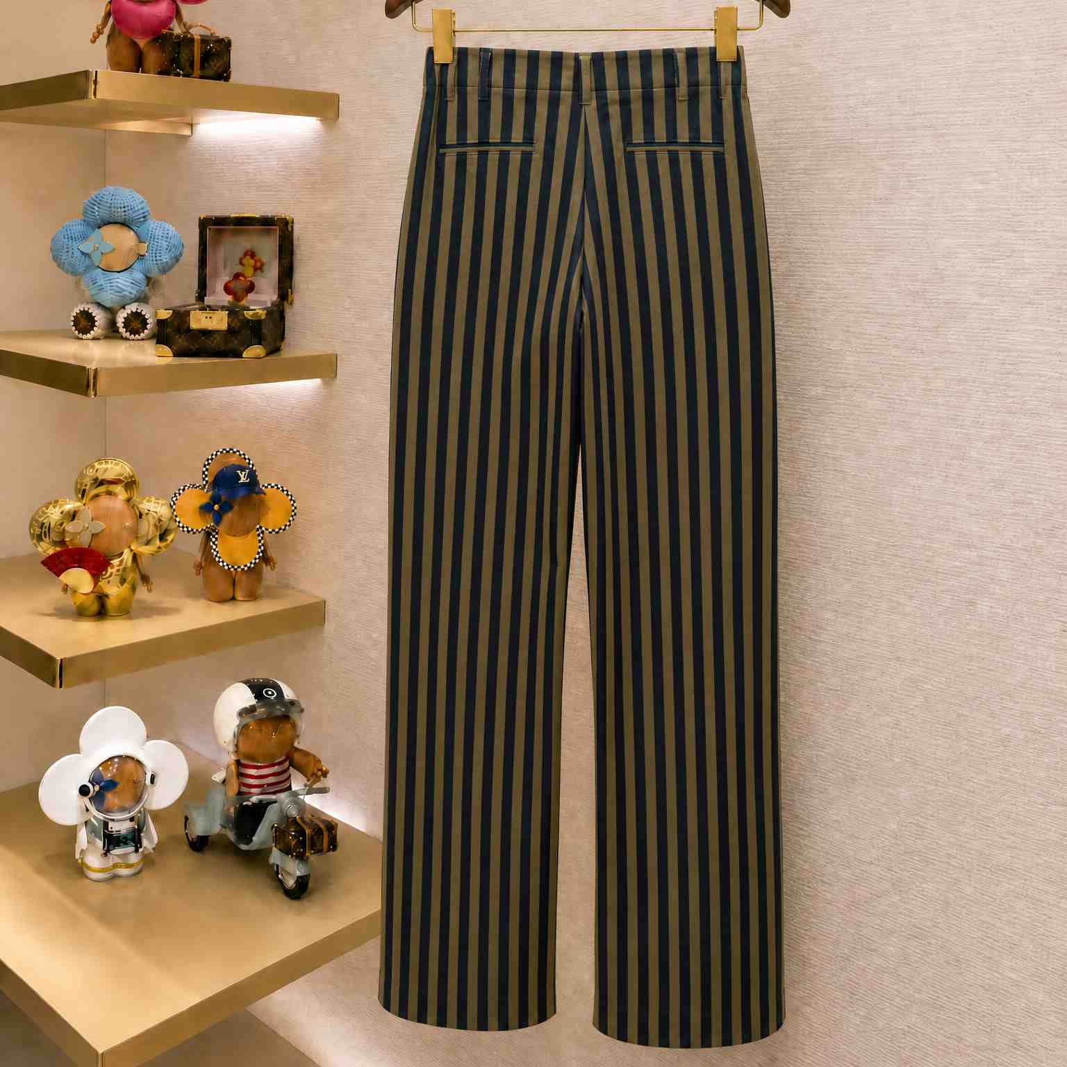 Enfants Riches Déprimés Natural Striped Pocket Pants - DesignerGu