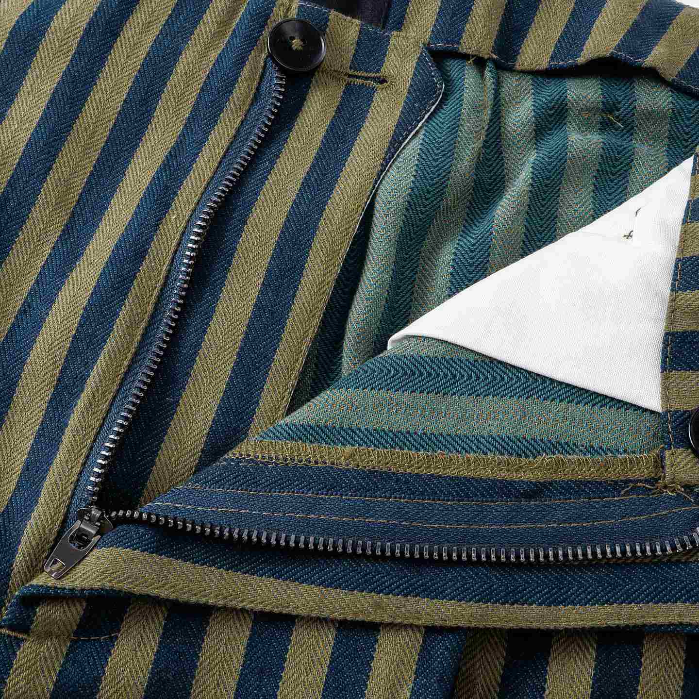 Enfants Riches Déprimés Natural Striped Pocket Pants - DesignerGu