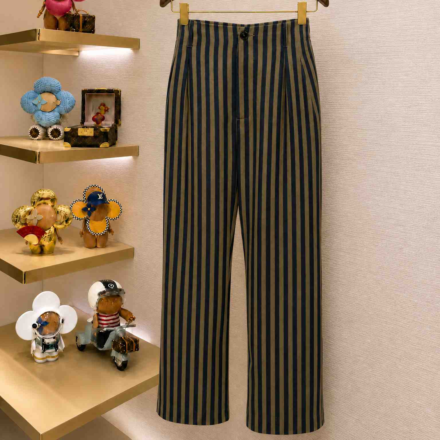 Enfants Riches Déprimés Natural Striped Pocket Pants - DesignerGu