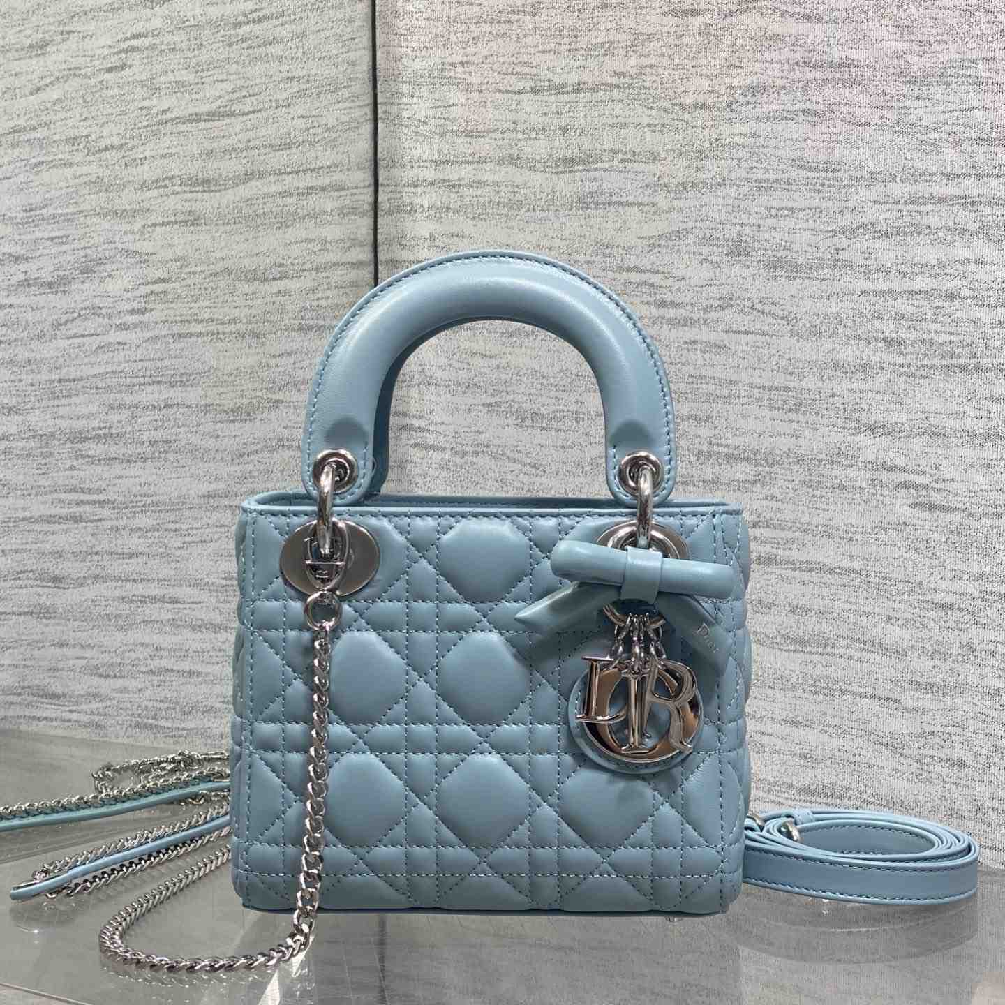 Dior Mini Lady Dior Bag With Chain - DesignerGu