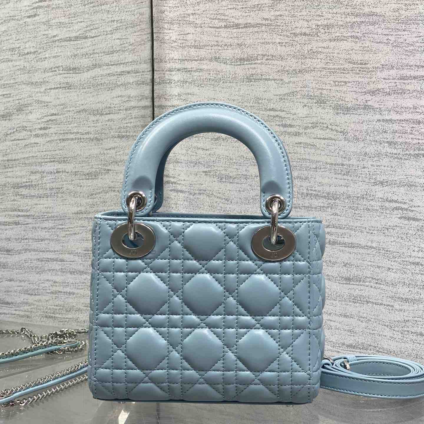 Dior Mini Lady Dior Bag With Chain - DesignerGu