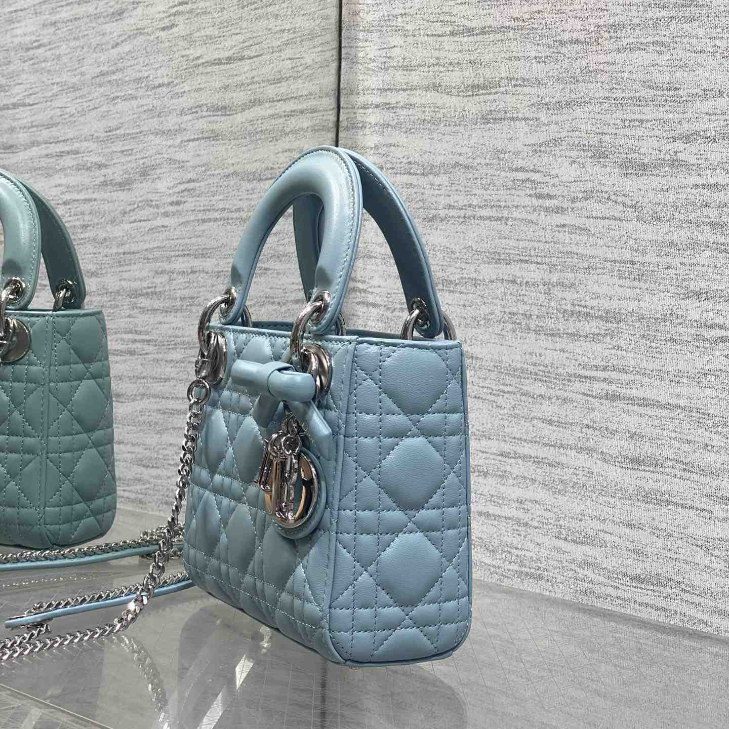 Dior Mini Lady Dior Bag With Chain - DesignerGu