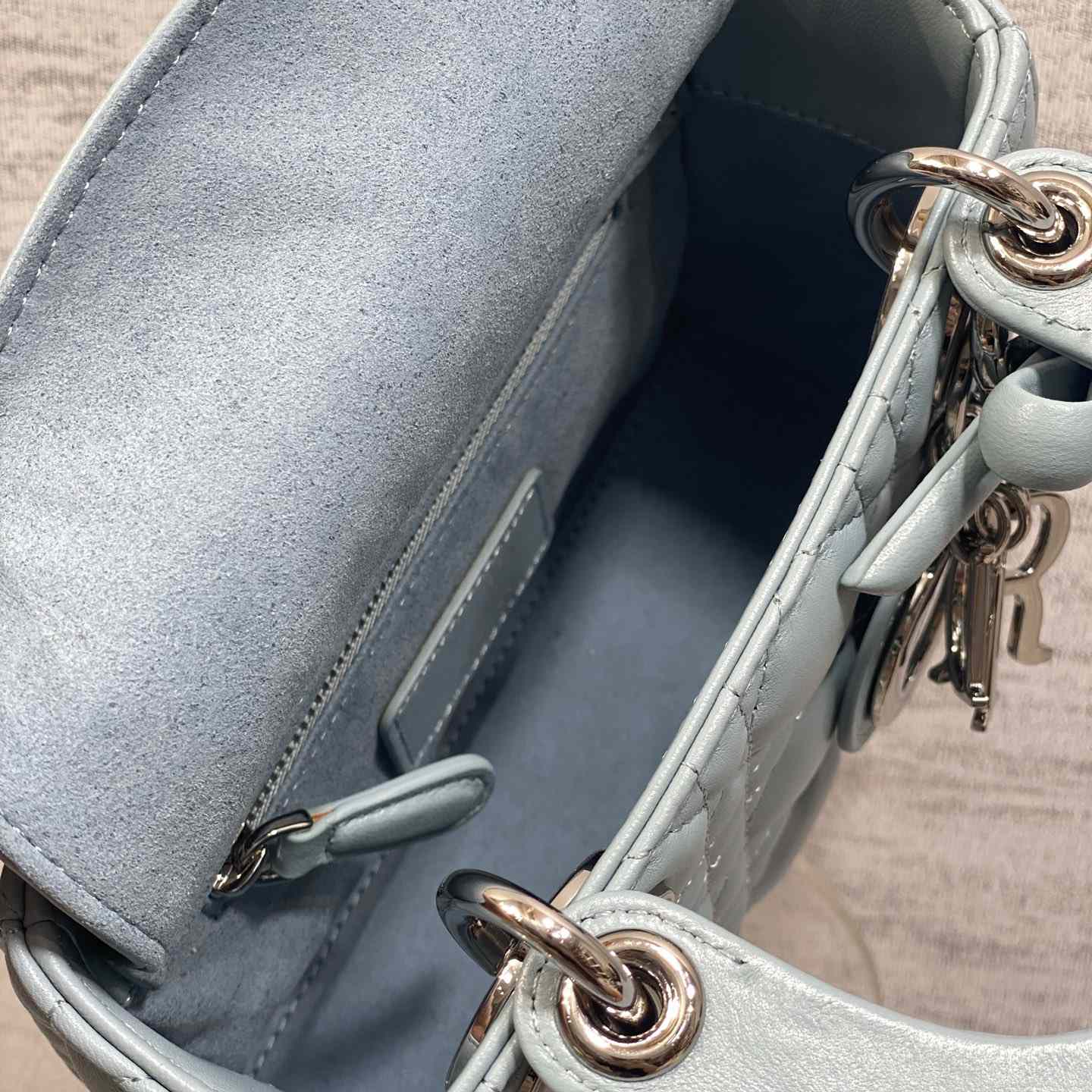 Dior Mini Lady Dior Bag With Chain - DesignerGu