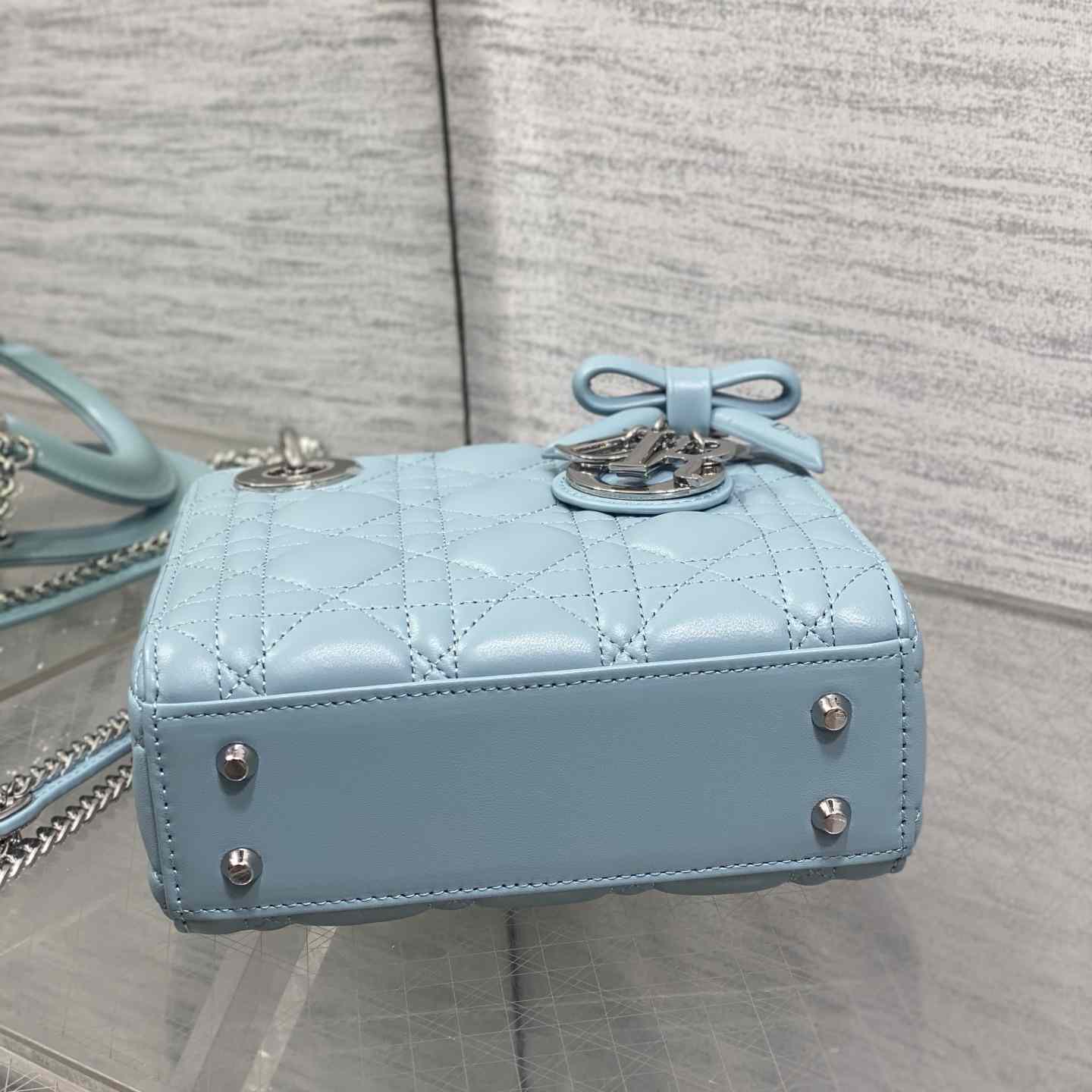 Dior Mini Lady Dior Bag With Chain - DesignerGu
