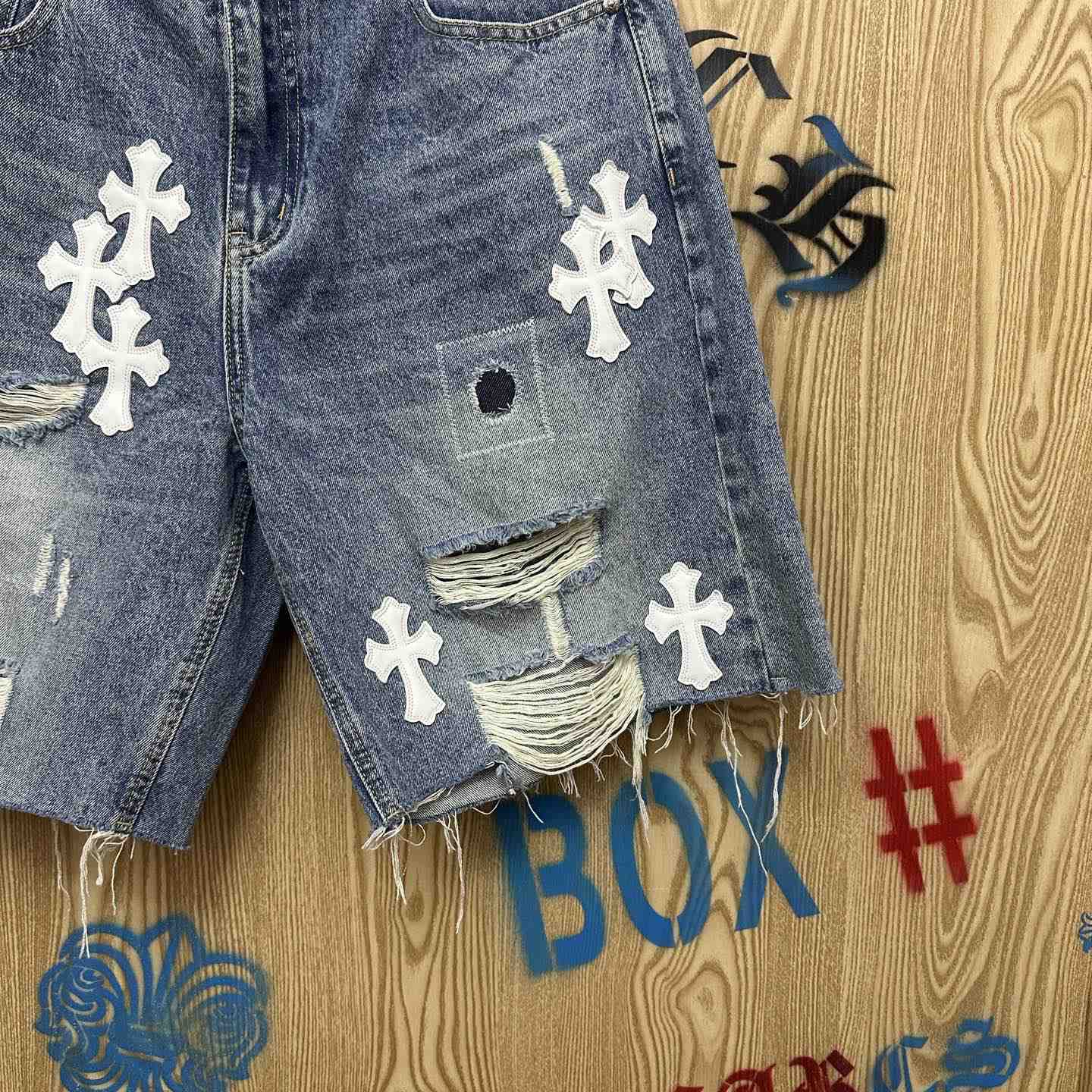 Chrome Hearts Denim Shorts - DesignerGu