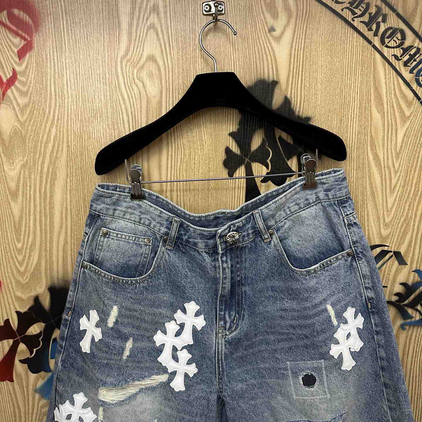 Chrome Hearts Denim Shorts - DesignerGu
