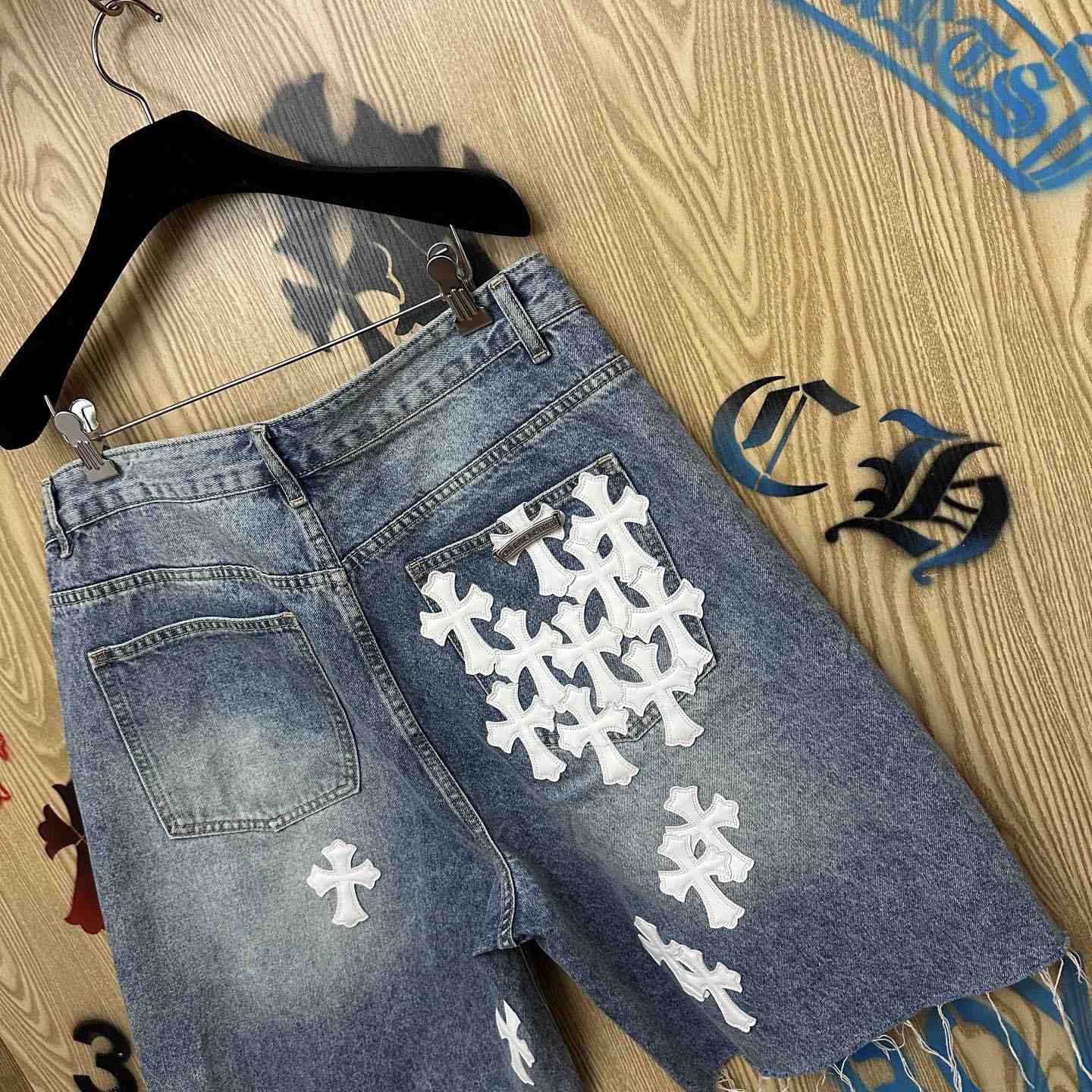 Chrome Hearts Denim Shorts - DesignerGu