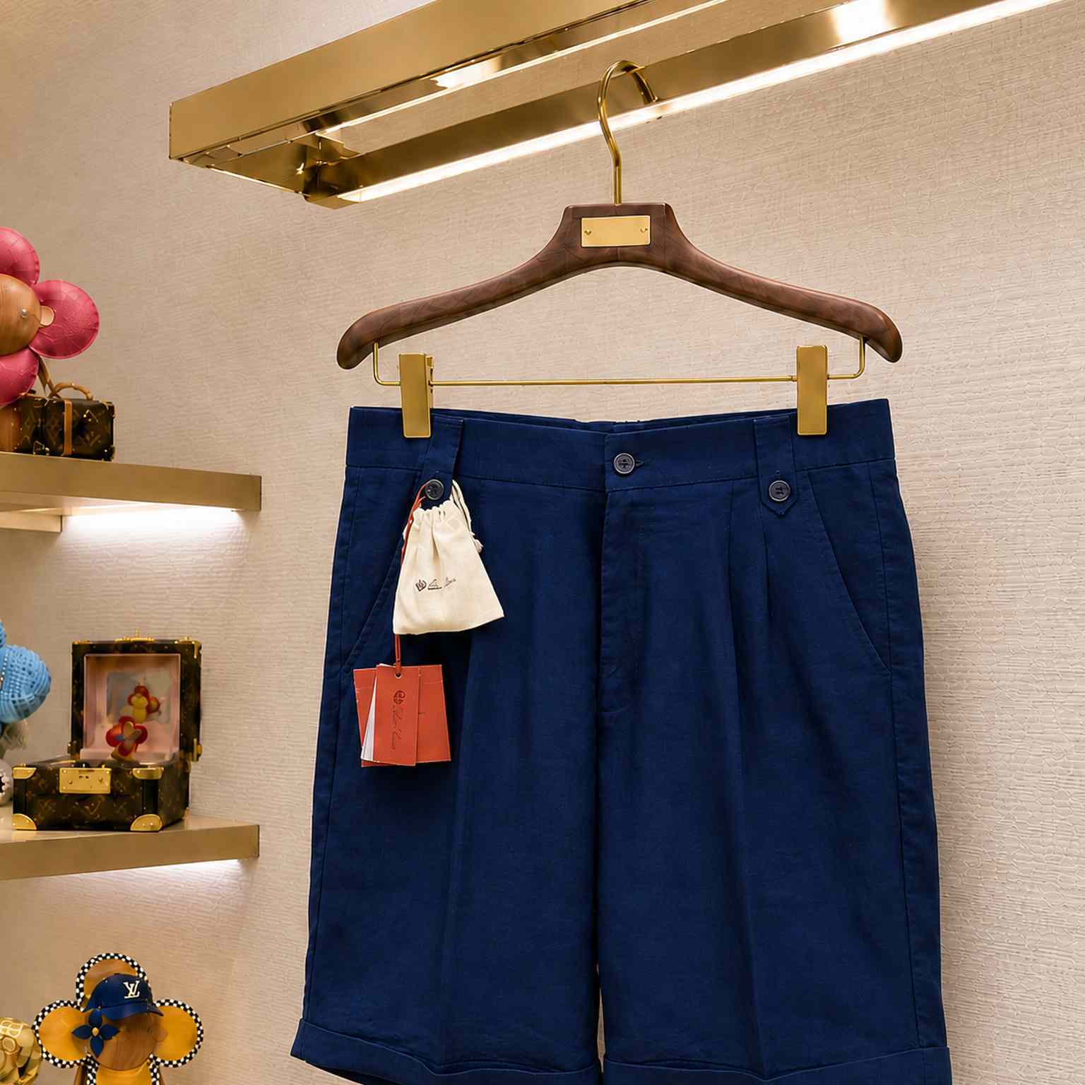 Loro Piana Linen Shorts - DesignerGu