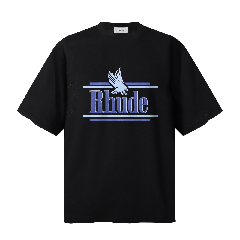 Rhude Rossa Tee  'Black' - DesignerGu