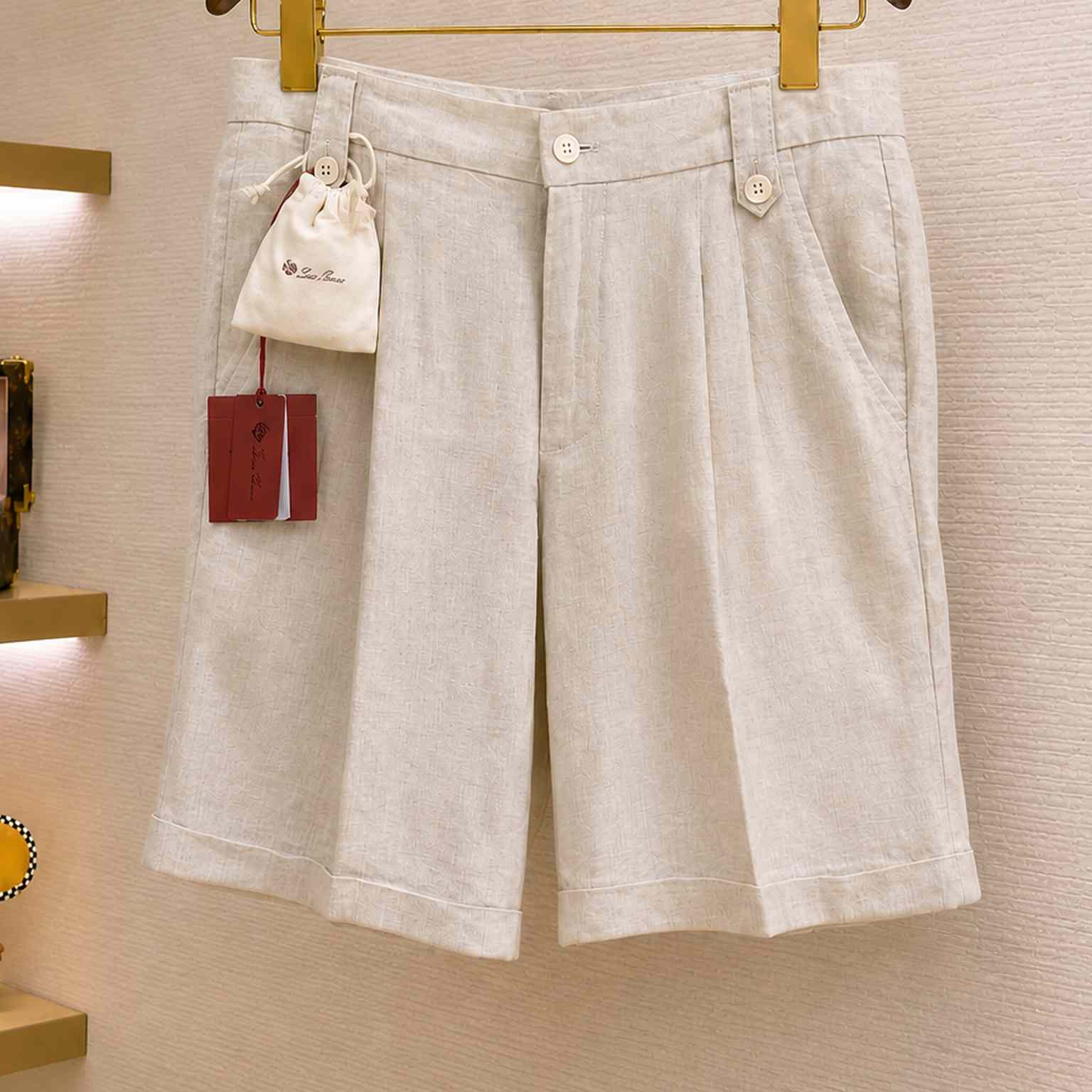 Loro Piana Linen Shorts - DesignerGu