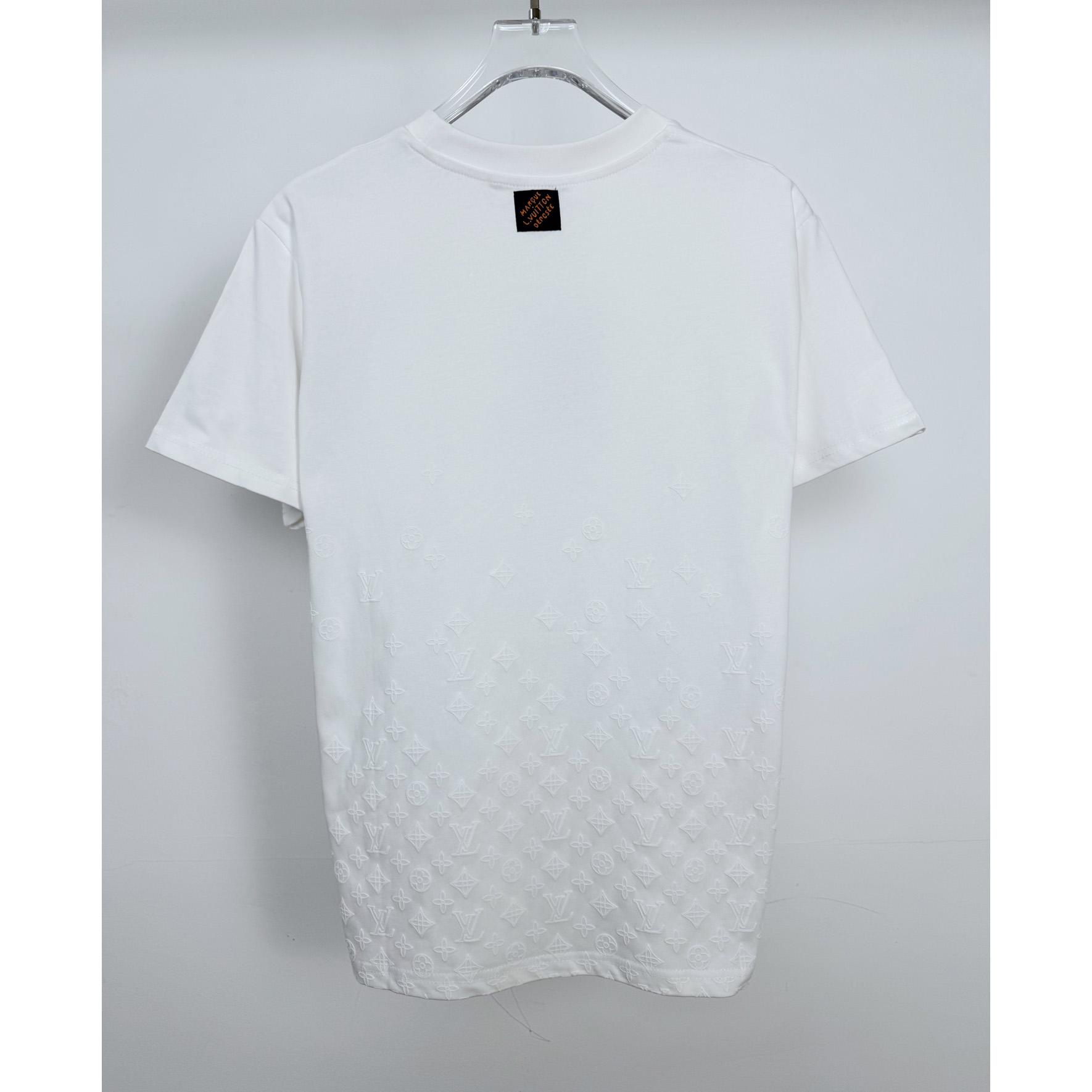 Louis Vuitton Flock Print Monogram Gradient T-Shirt 1AK7LM - DesignerGu