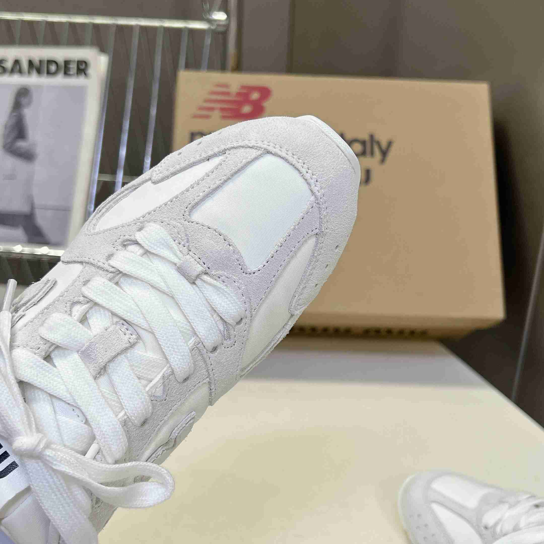 New Balance X Miu Miu 530 SL Technical Fabric And Suede Sneakers - DesignerGu