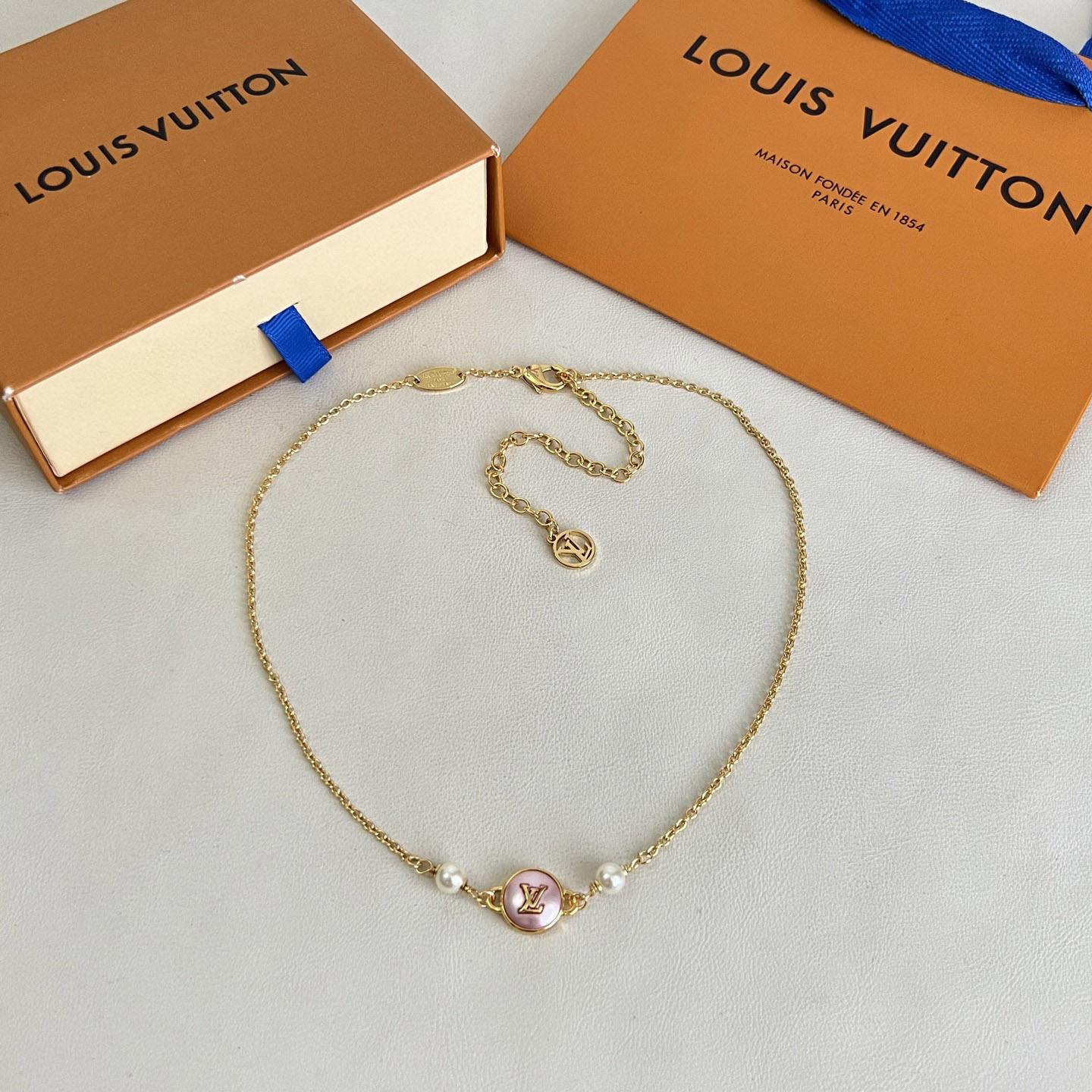 Louis Vuitton LV Pearly Confetti Necklace M04159 - DesignerGu