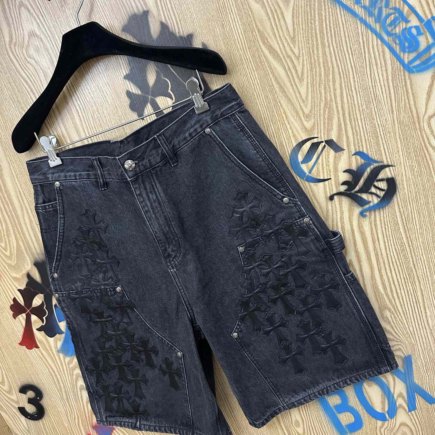Chrome Hearts Denim Shorts - DesignerGu