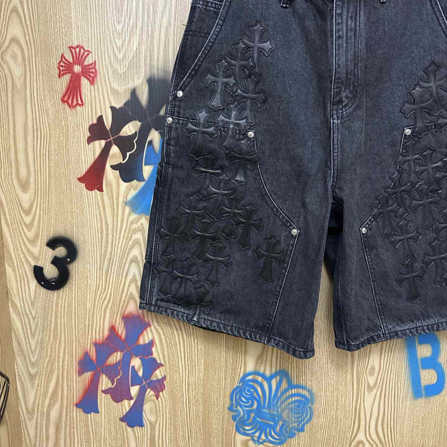 Chrome Hearts Denim Shorts - DesignerGu
