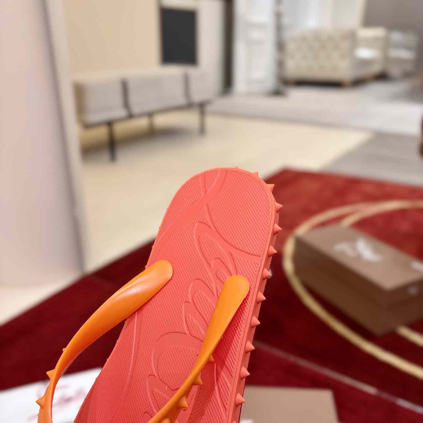 Christian Louboutin Super Loubi Flip Flops - DesignerGu
