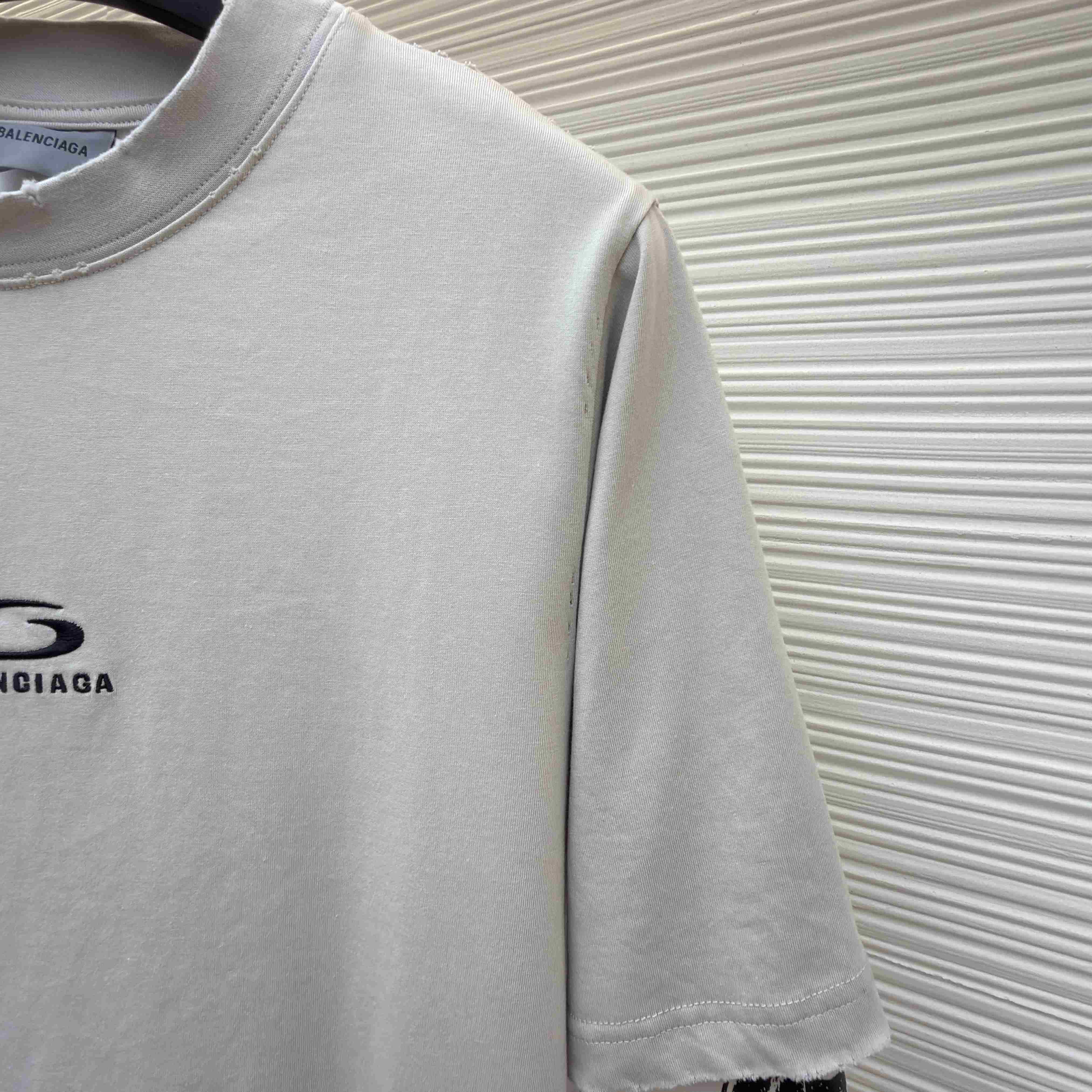 Balenciaga Hybrid Double T-shirt In Light Grey/White - DesignerGu