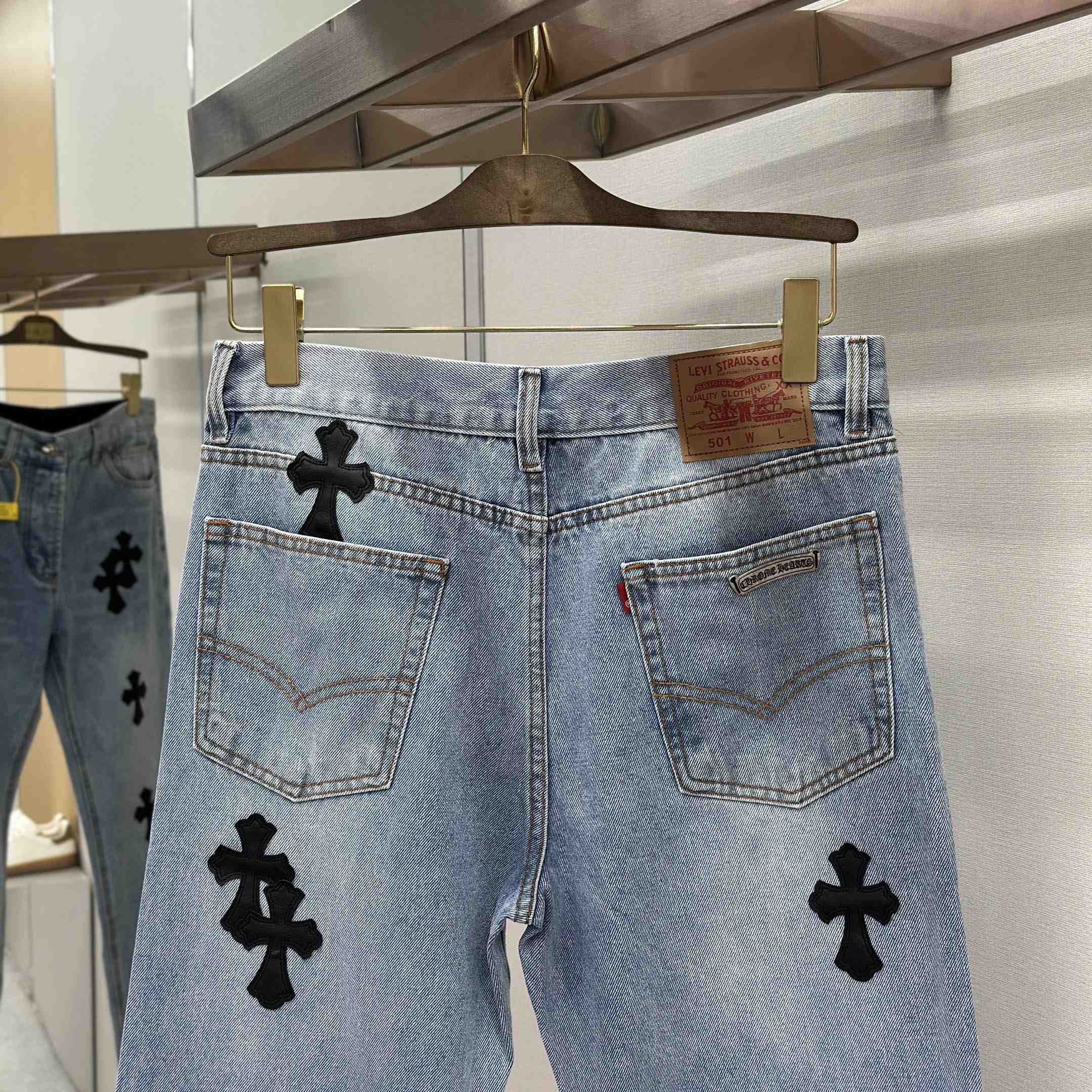 Chrome Hearts Jeans - DesignerGu